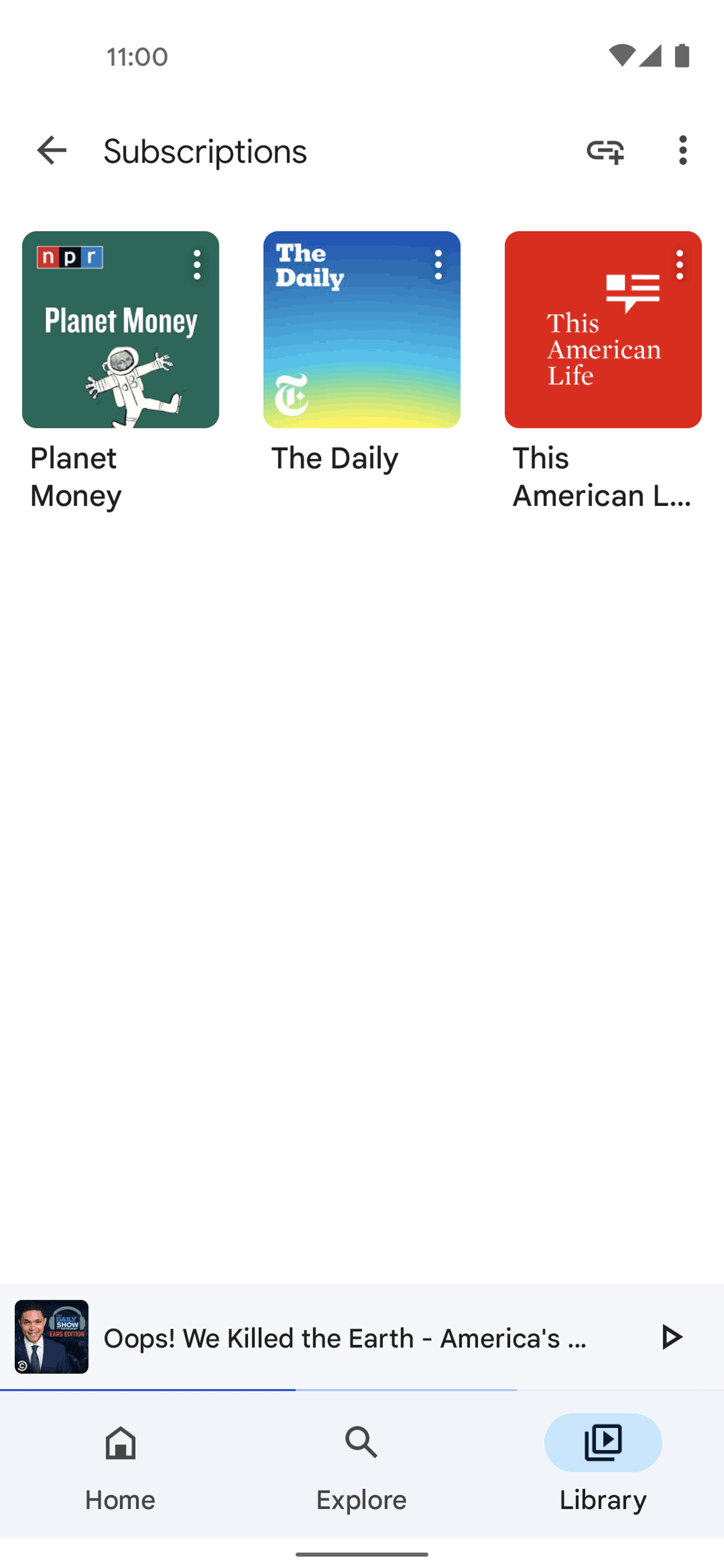 Google Podcasts Android Music & Audio interface screenshot 15