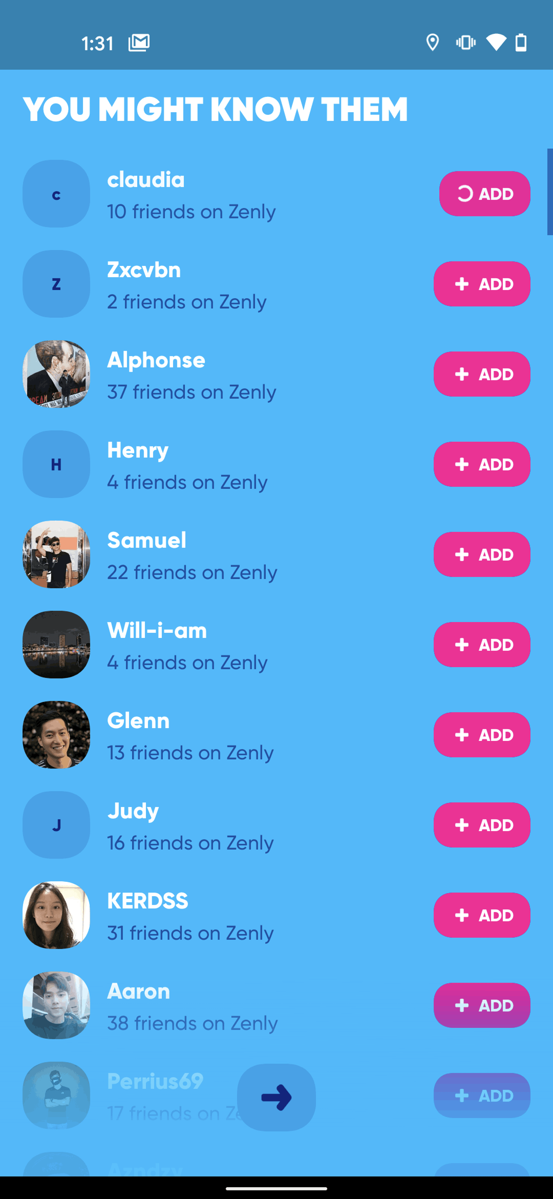 zenly Android Social Networking interface screenshot 6