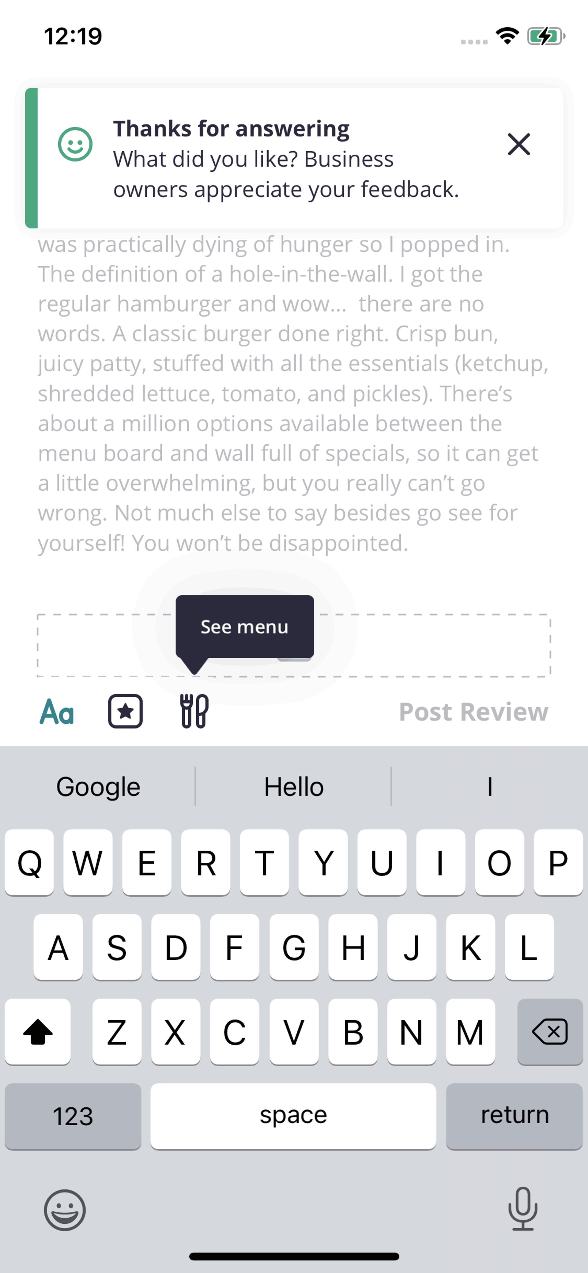 Yelp iOS Food & Drink interface screenshot 11