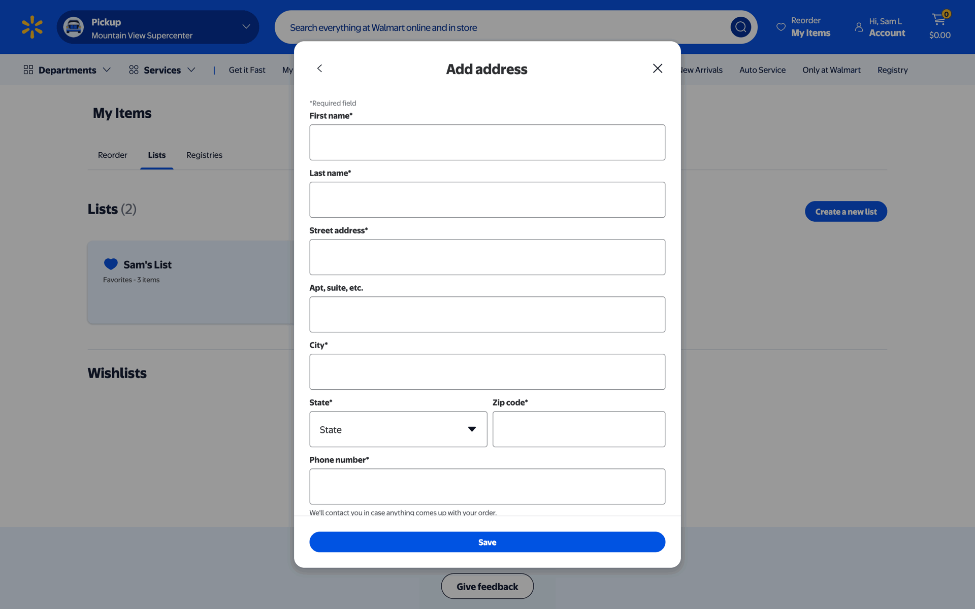 Walmart Web Shopping interface screenshot 23