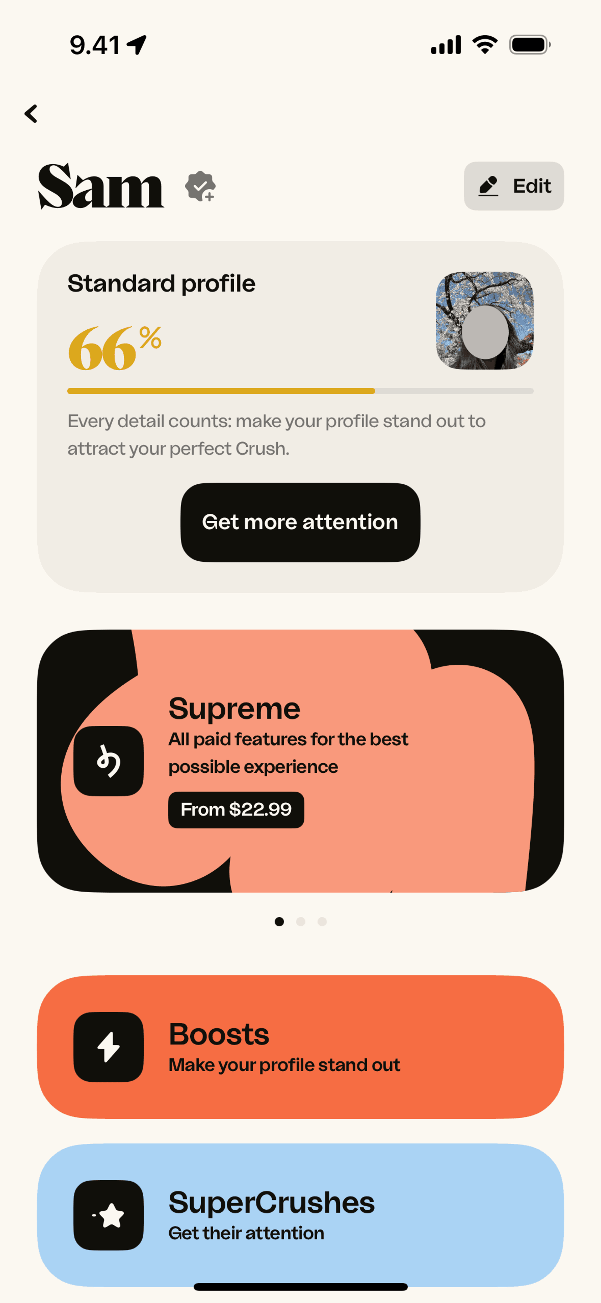 happn iOS Lifestyle interface screenshot 15
