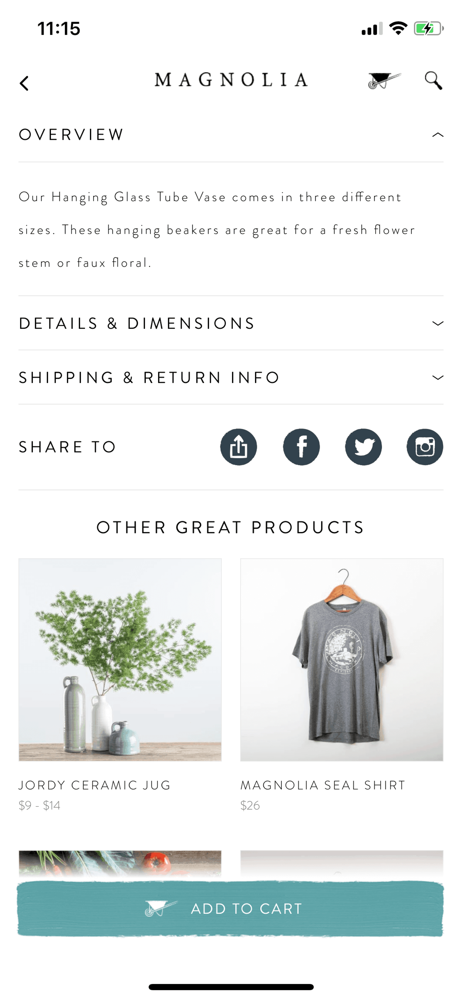 Magnolia Market iOS Shopping interface screenshot 11