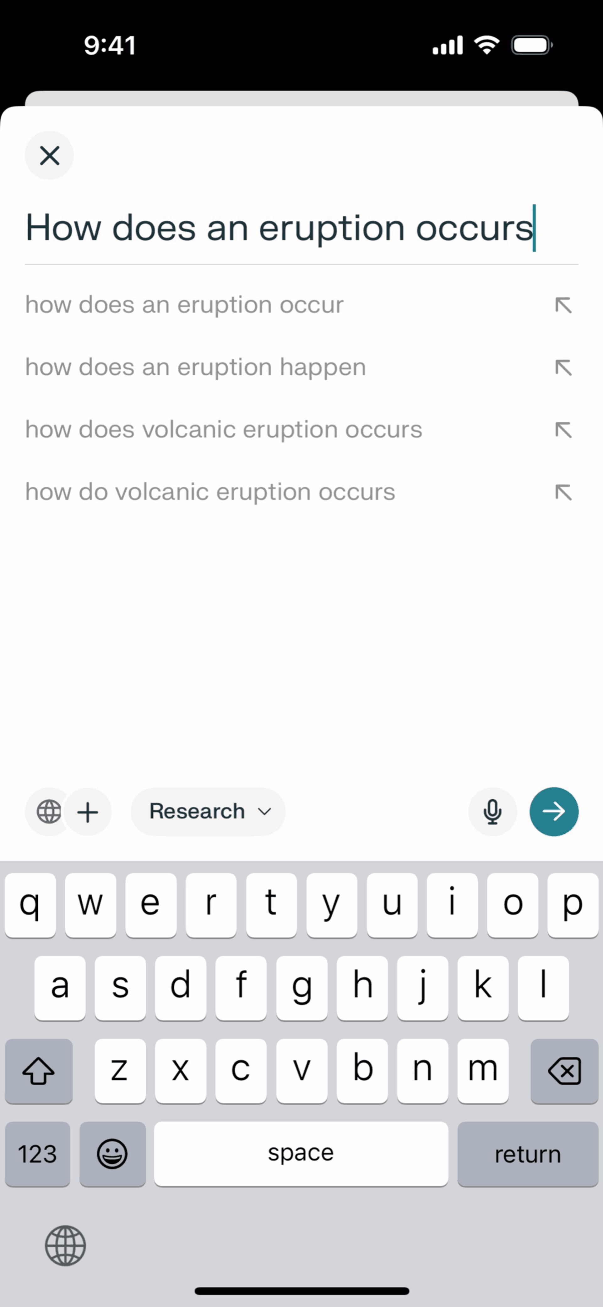 Perplexity iOS AI interface screenshot 17