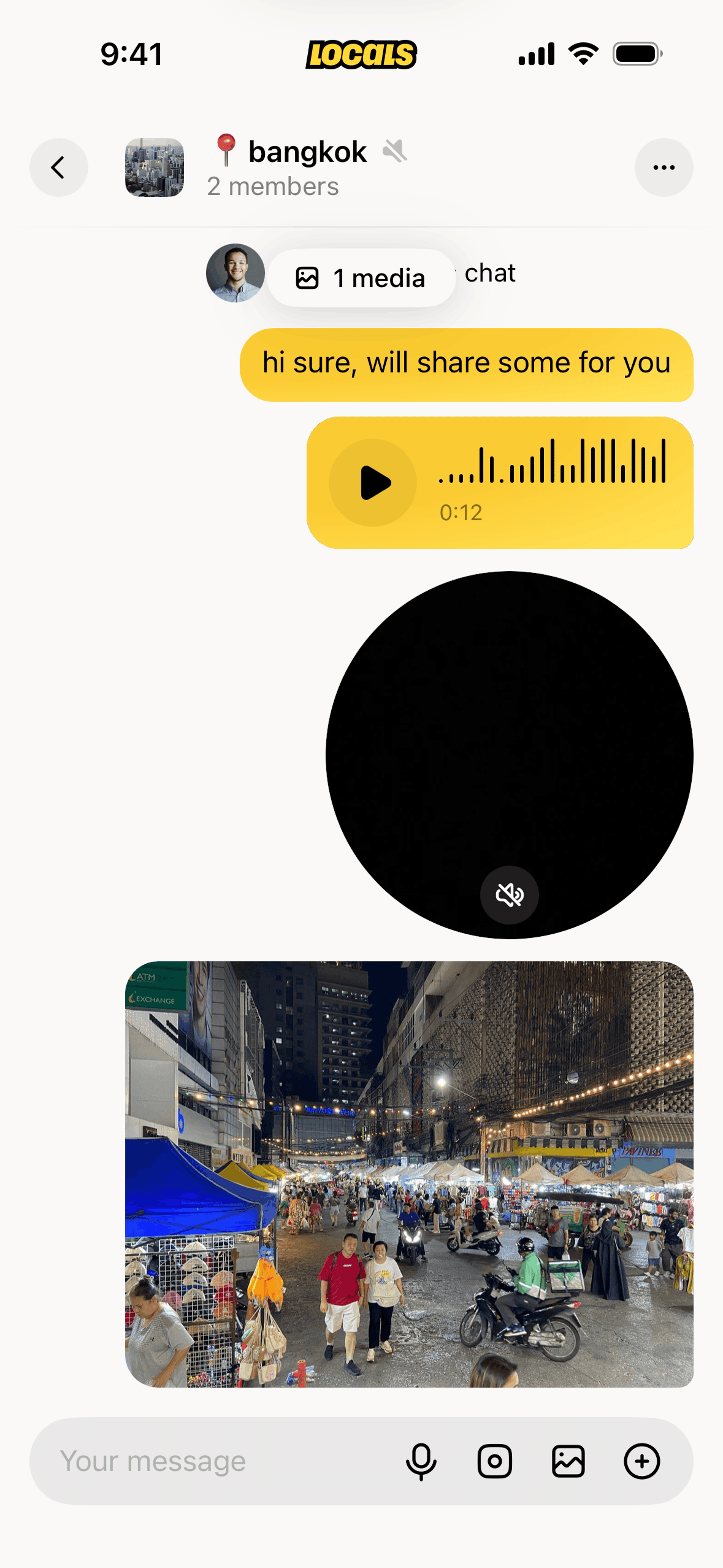 Locals iOS Social Networking interface screenshot 21