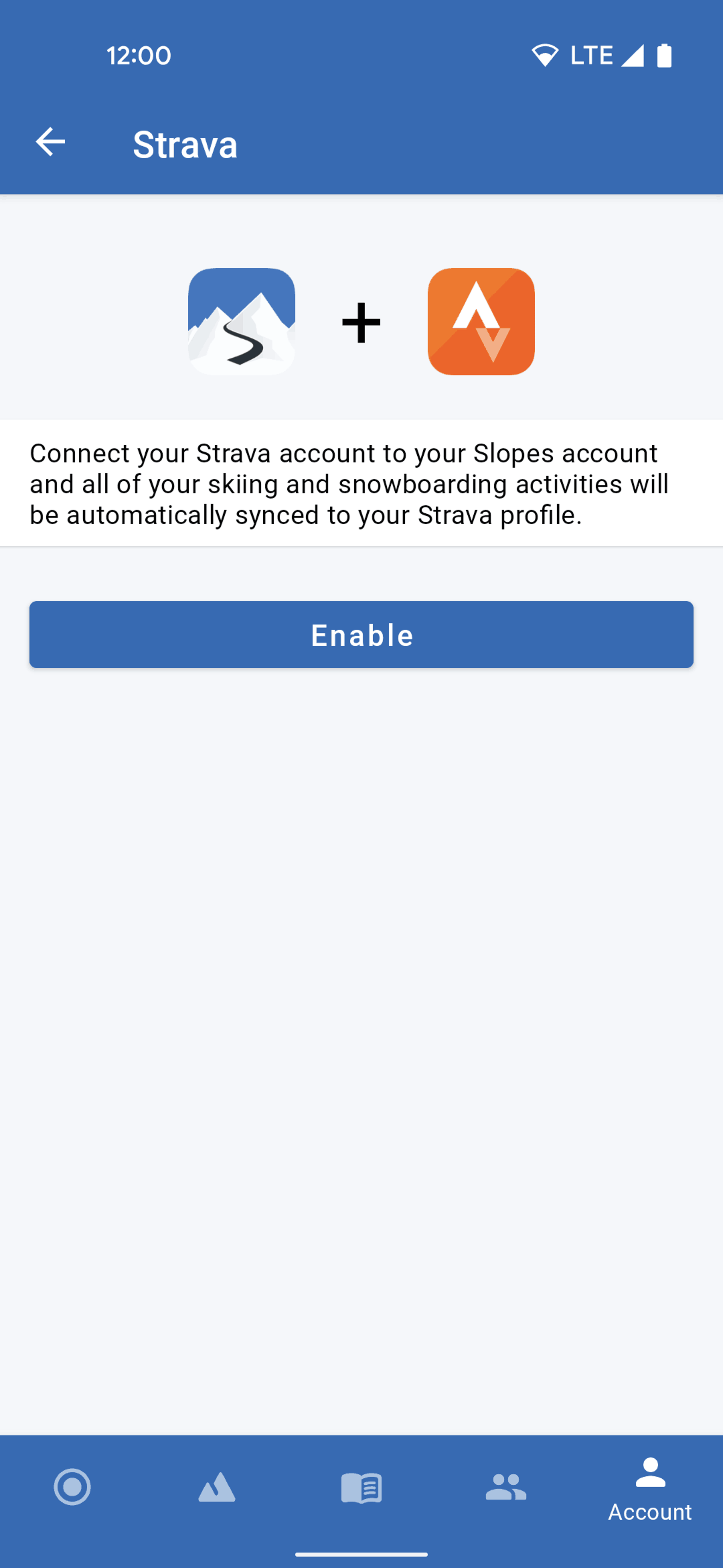 Slopes Android Sports interface screenshot 23