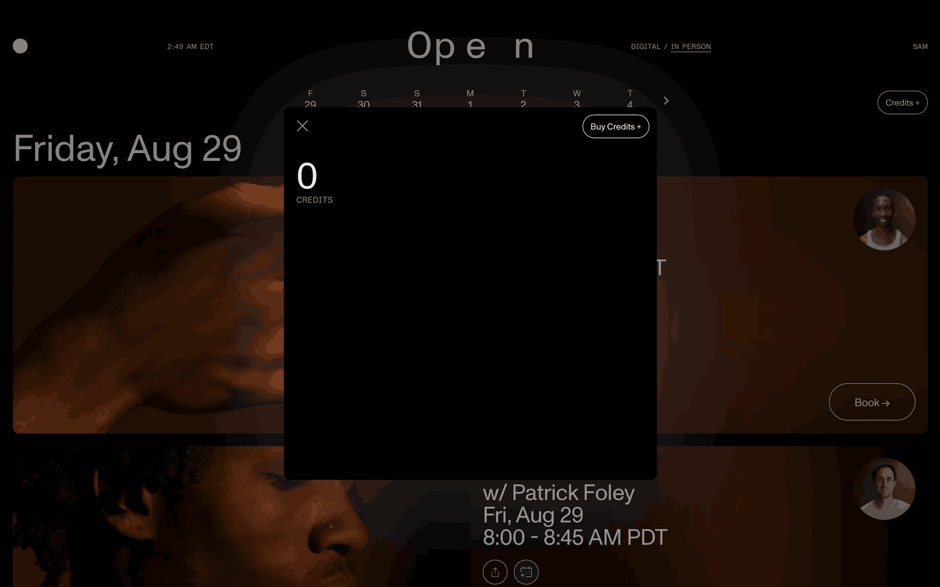 Open Web Health & Fitness interface screenshot 21
