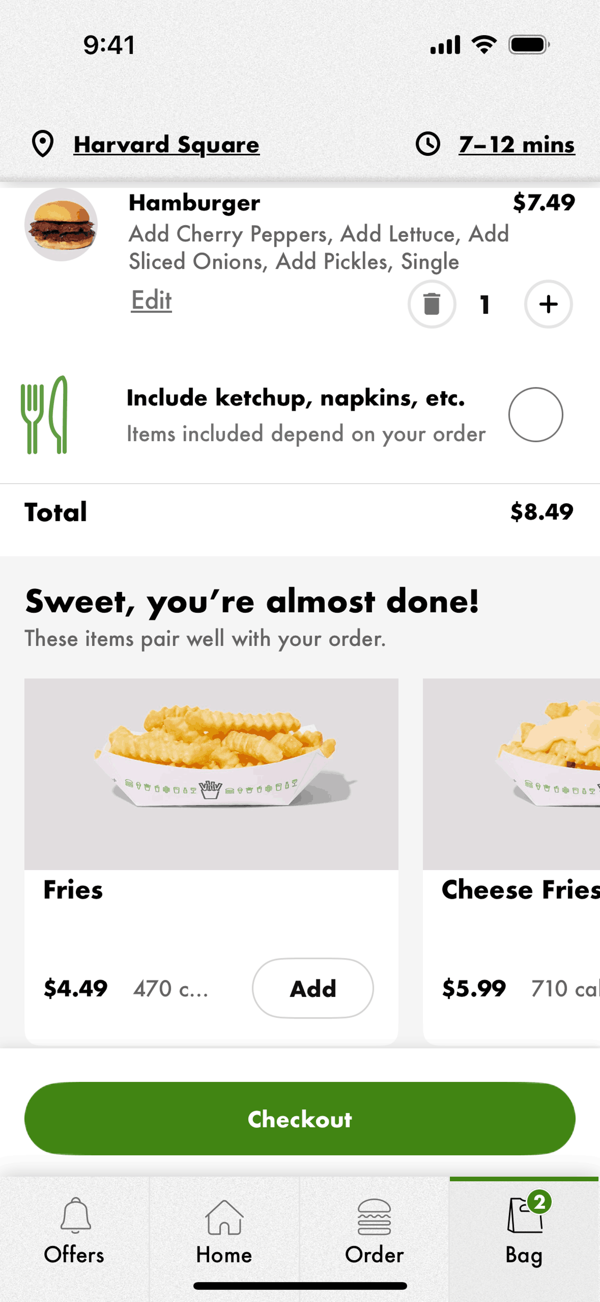 Shake Shack iOS Food & Drink interface screenshot 4