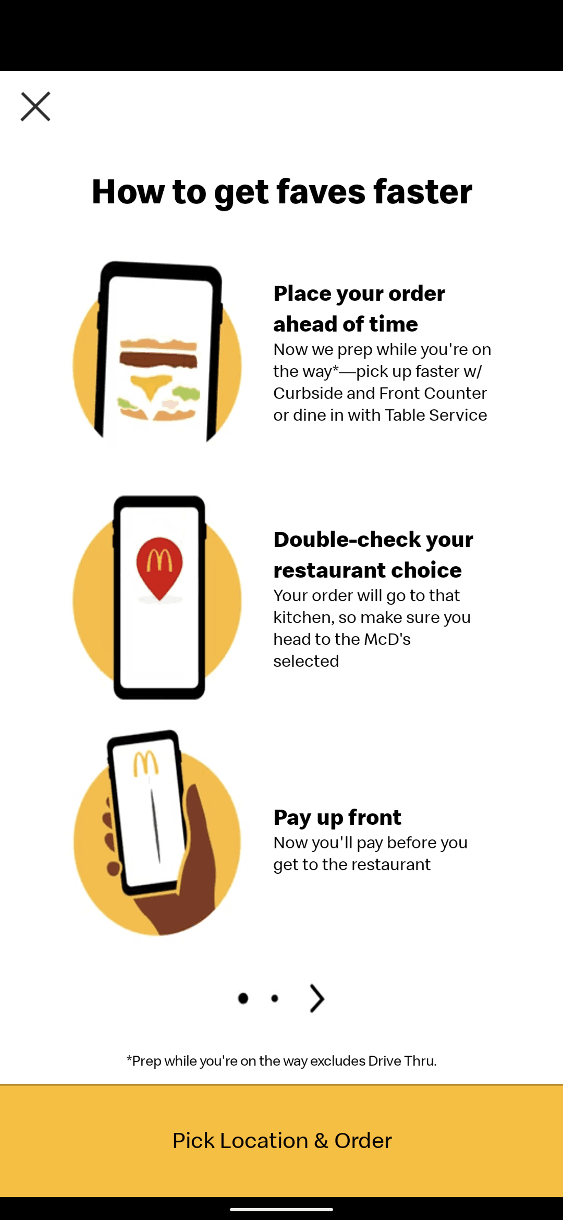 McDonald's Android Food & Drink interface screenshot 21