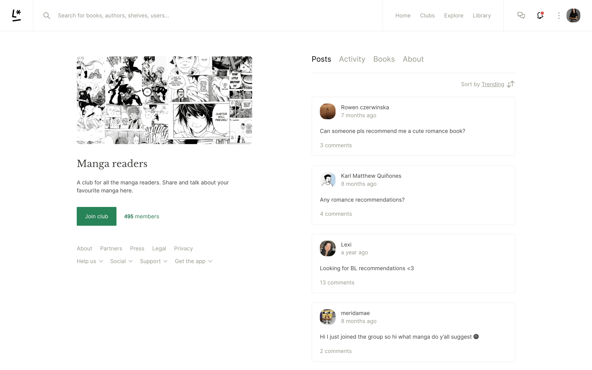Literal Web Lifestyle interface screenshot 12