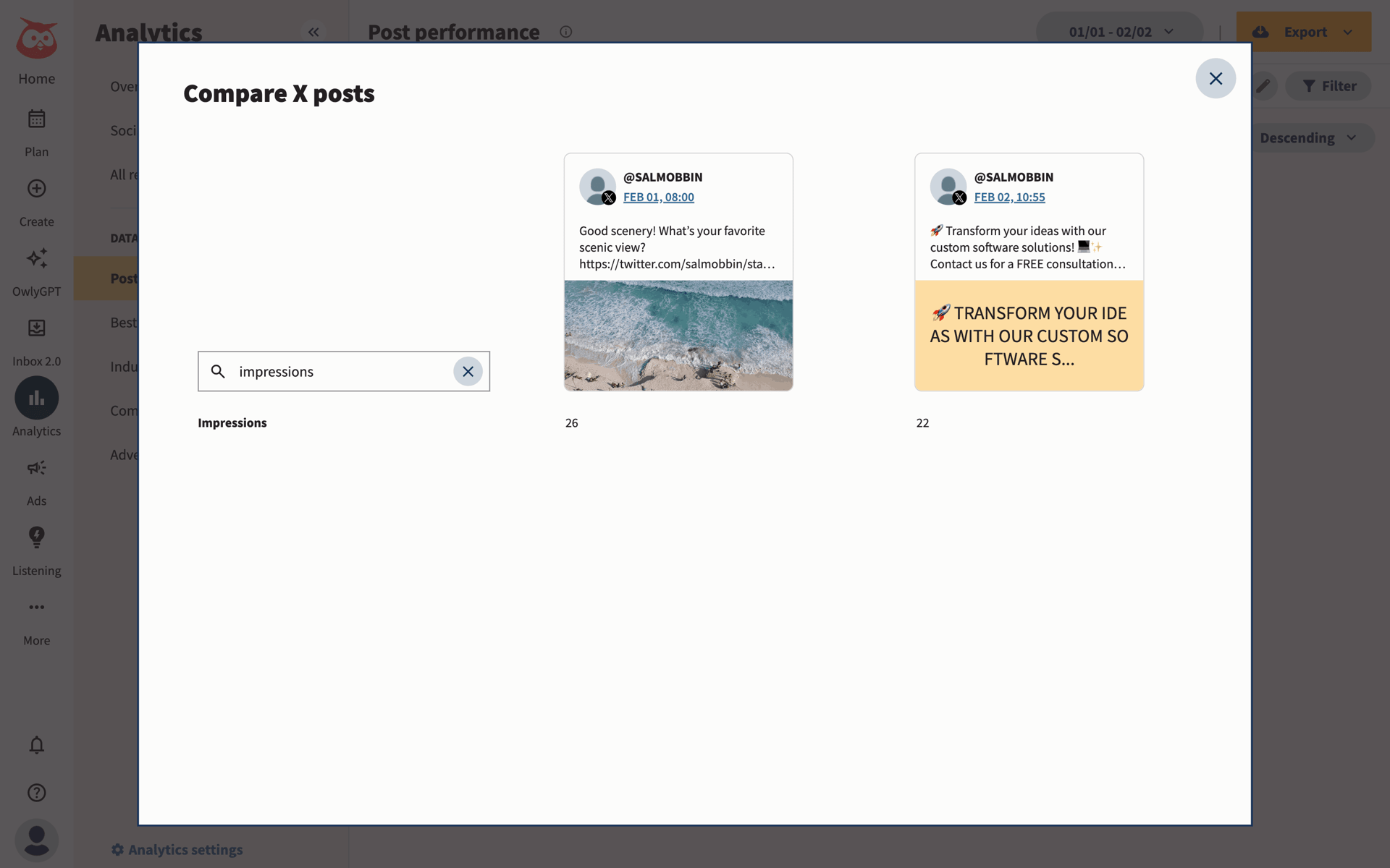 Hootsuite Web Business interface screenshot 19