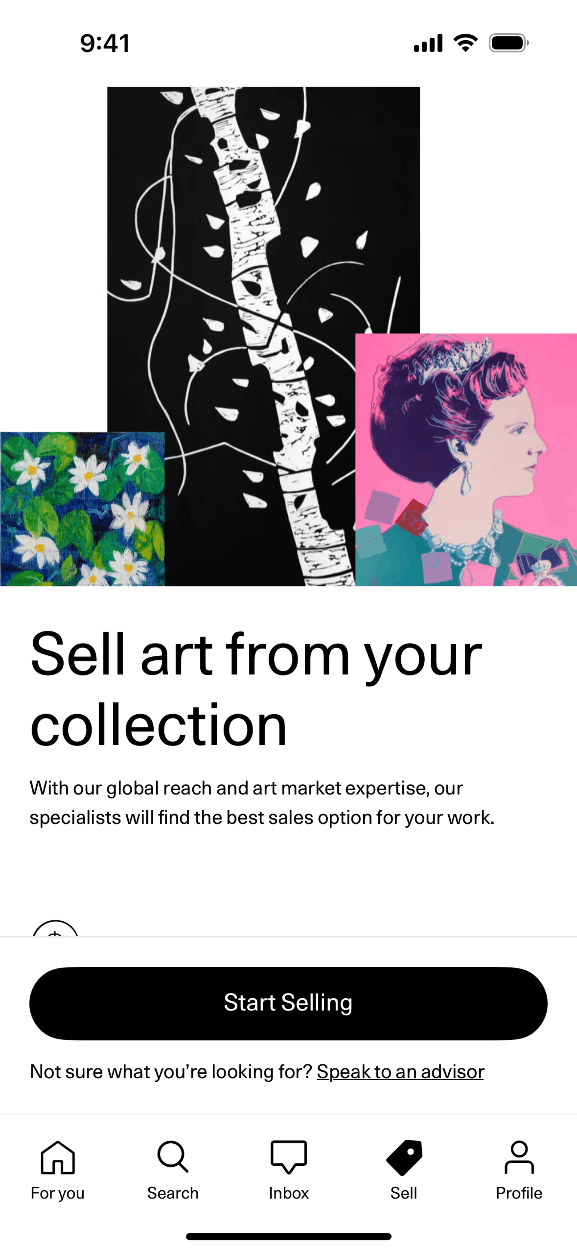 Artsy iOS Shopping interface screenshot 9