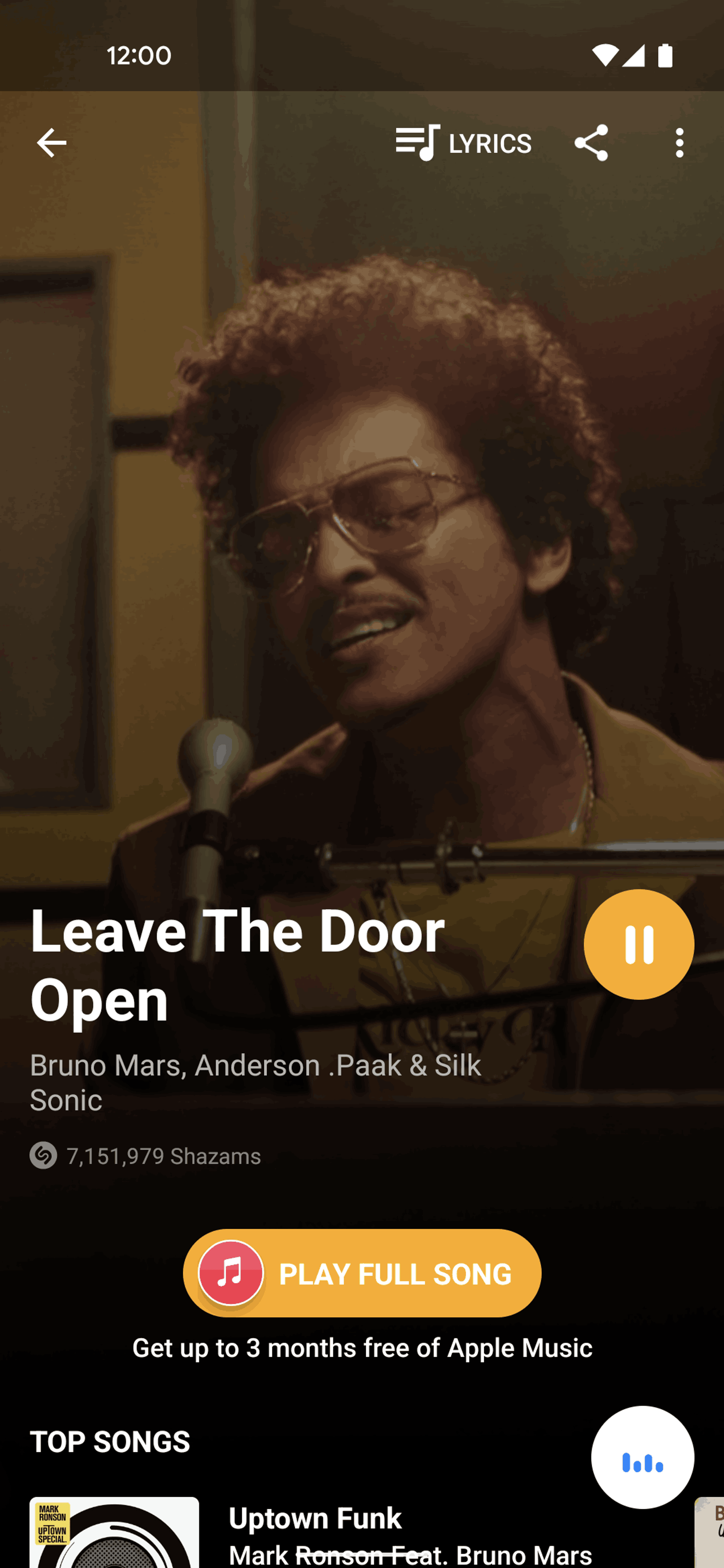 Shazam Android Music & Audio interface screenshot 2