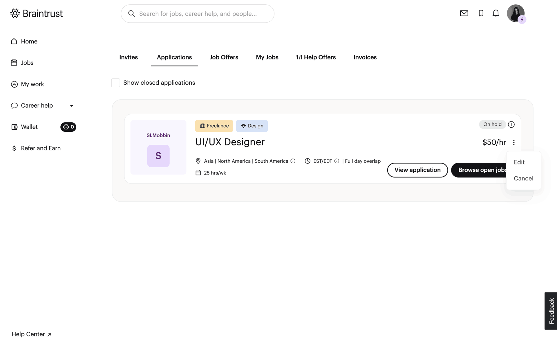 Braintrust Web AI interface screenshot 14