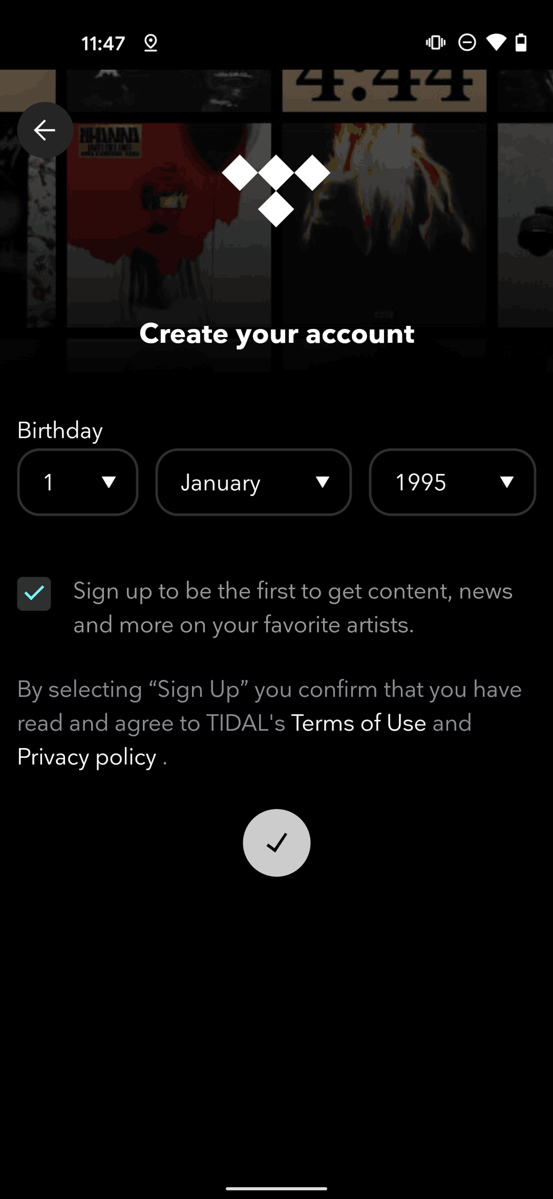 TIDAL Android Music & Audio interface screenshot 12