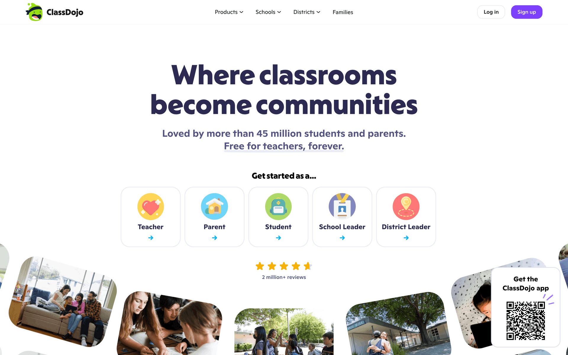 ClassDojo Web Education interface screenshot 1