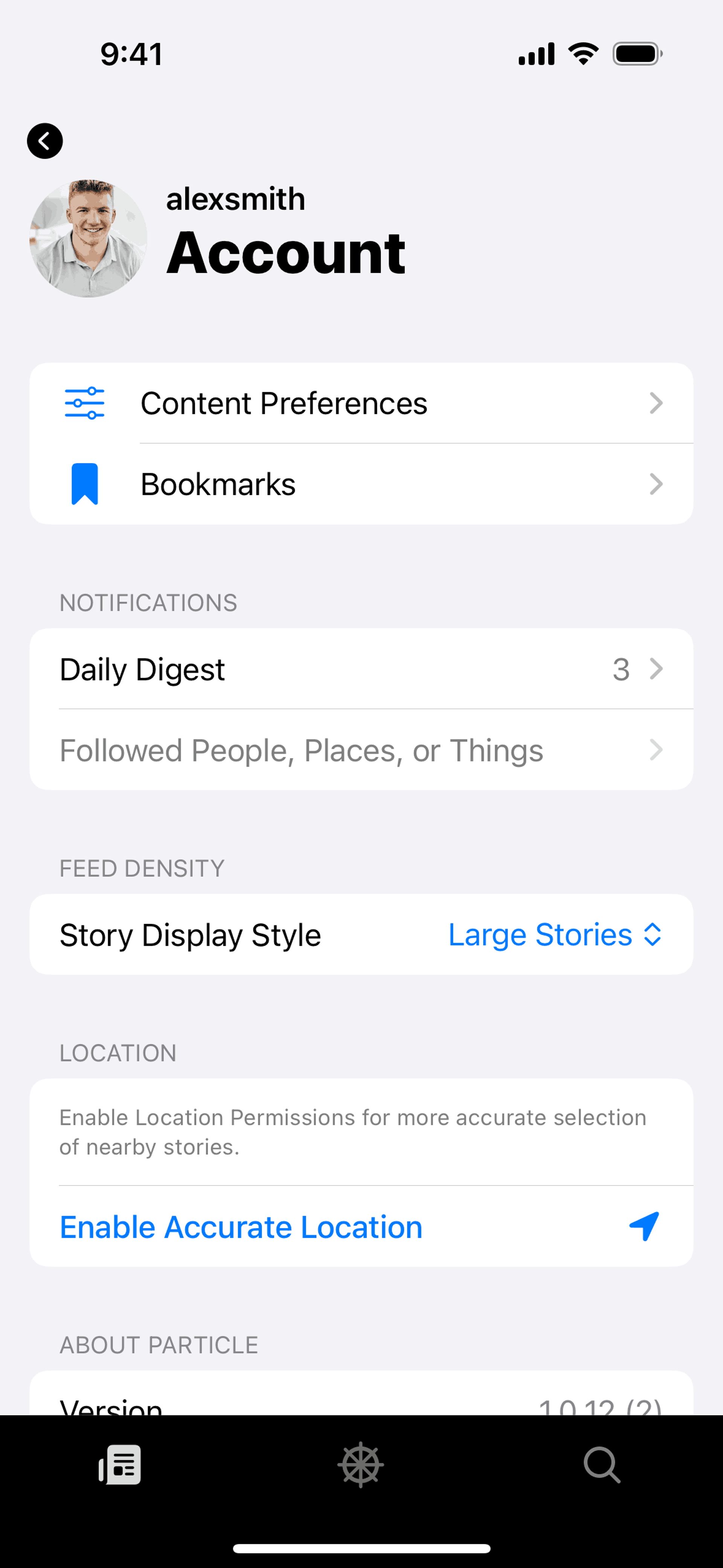Particle News iOS AI interface screenshot 22