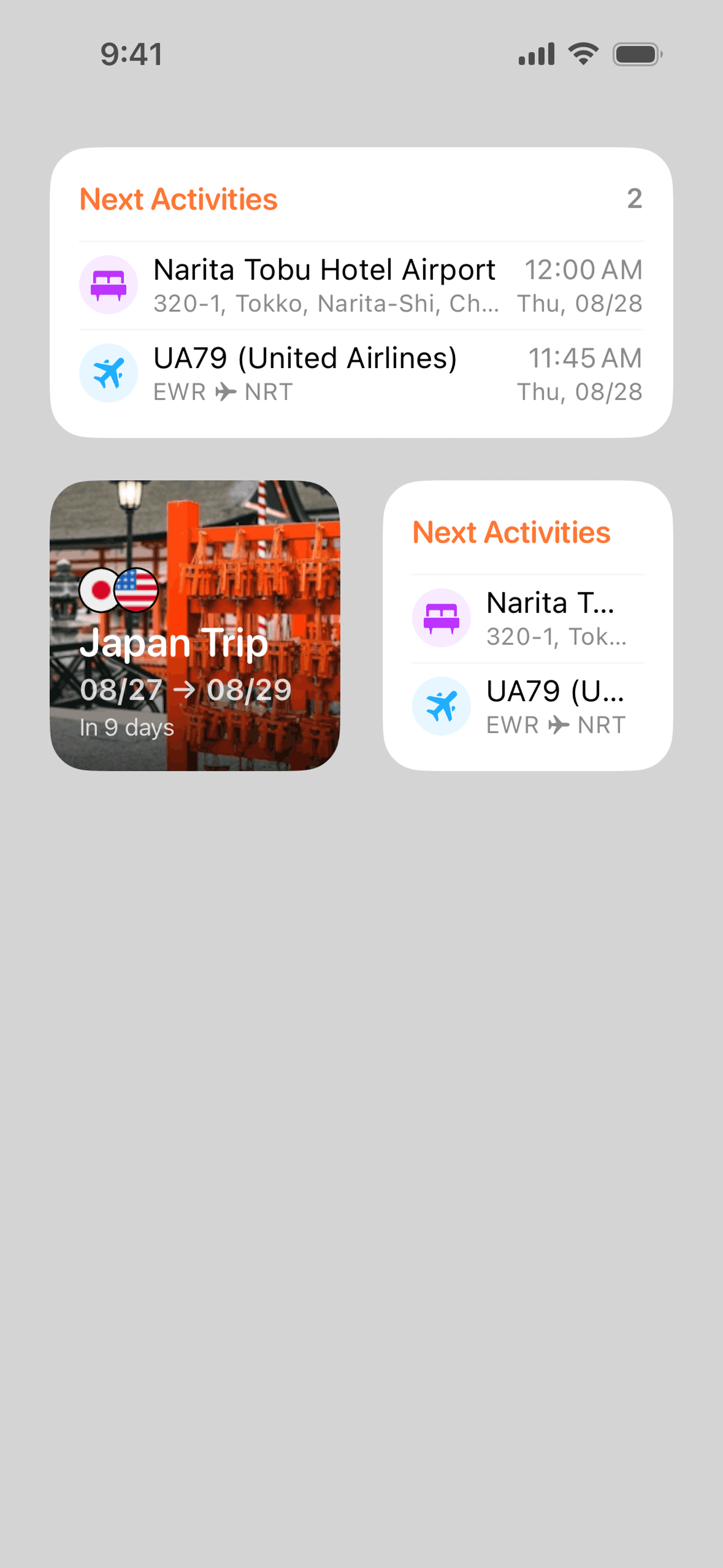 Tripsy iOS Travel & Transportation interface screenshot 2
