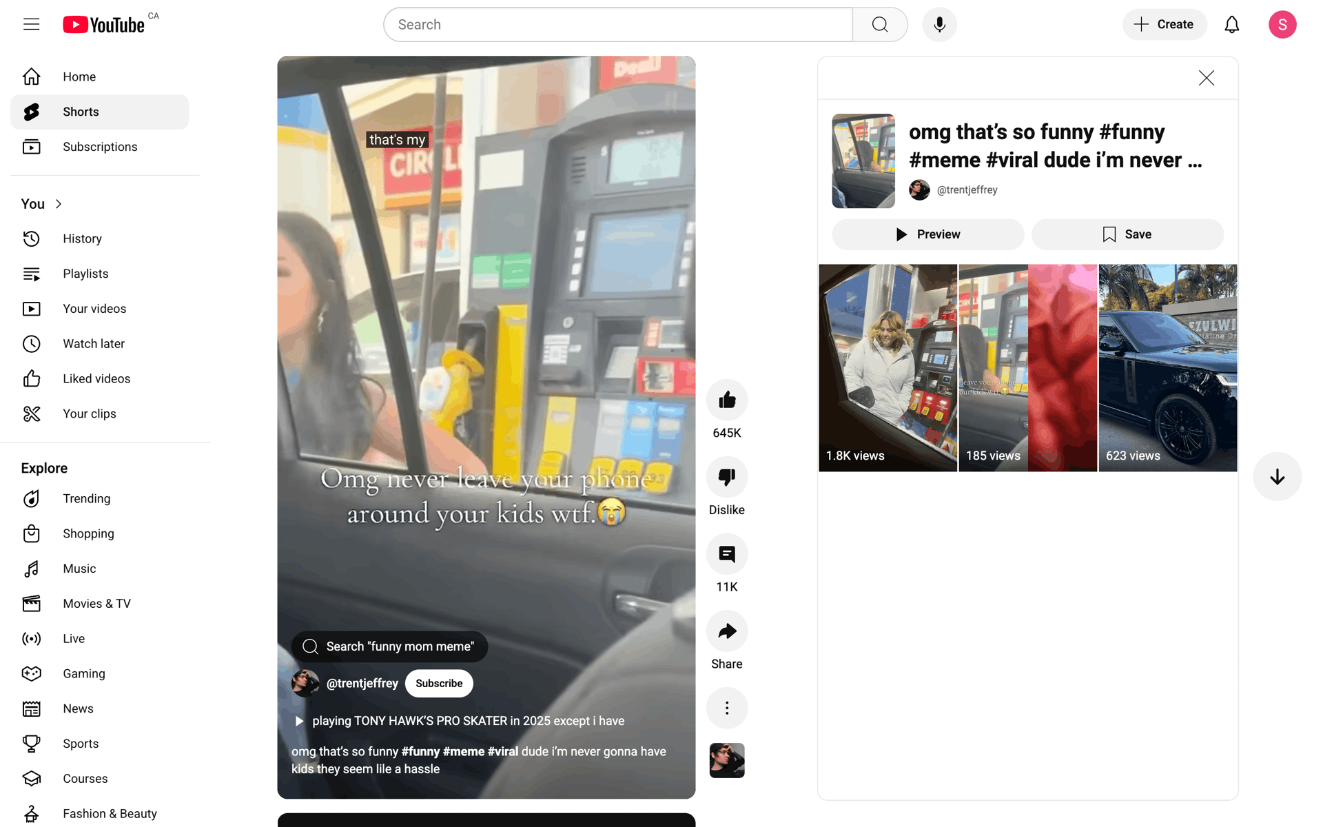 YouTube Web Photo & Video interface screenshot 8