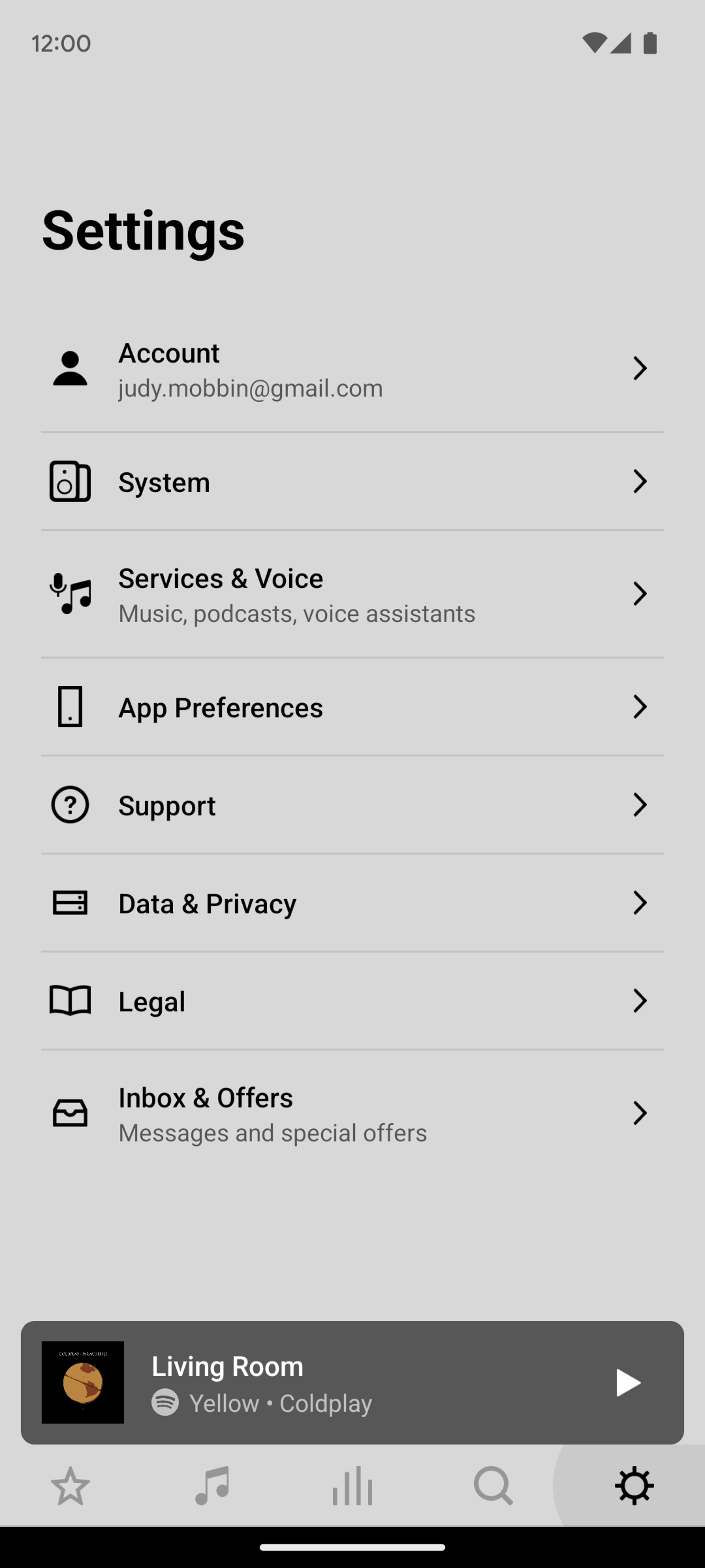 Sonos Android Music & Audio interface screenshot 14