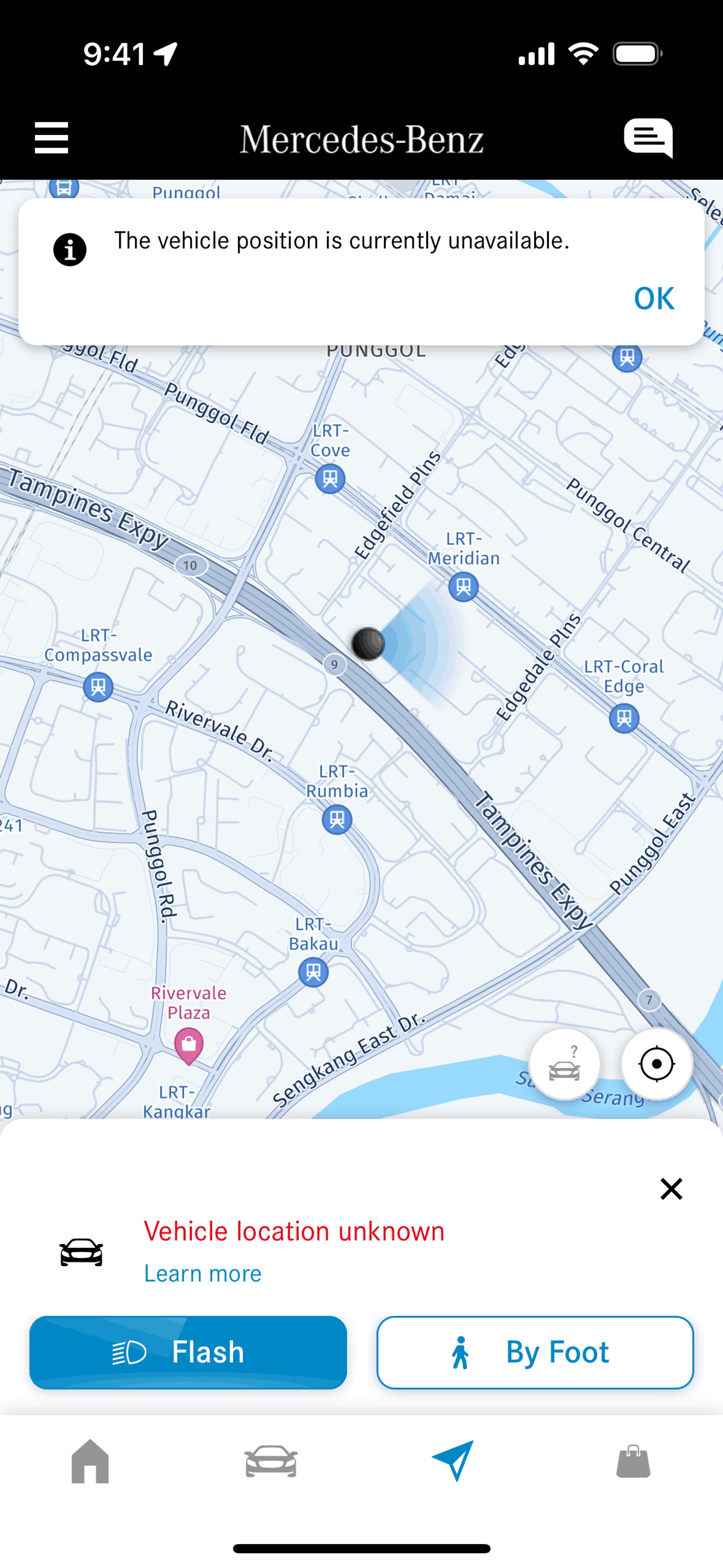 Mercedes-Benz iOS Travel & Transportation interface screenshot 10