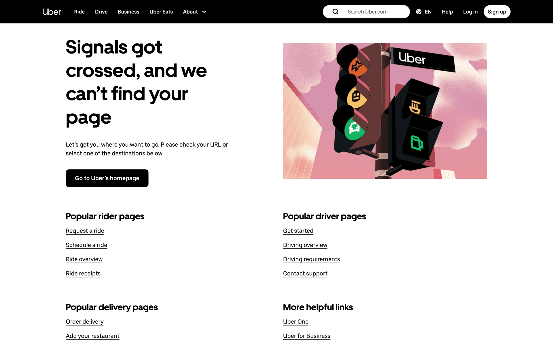 Uber Web Travel & Transportation interface screenshot 2