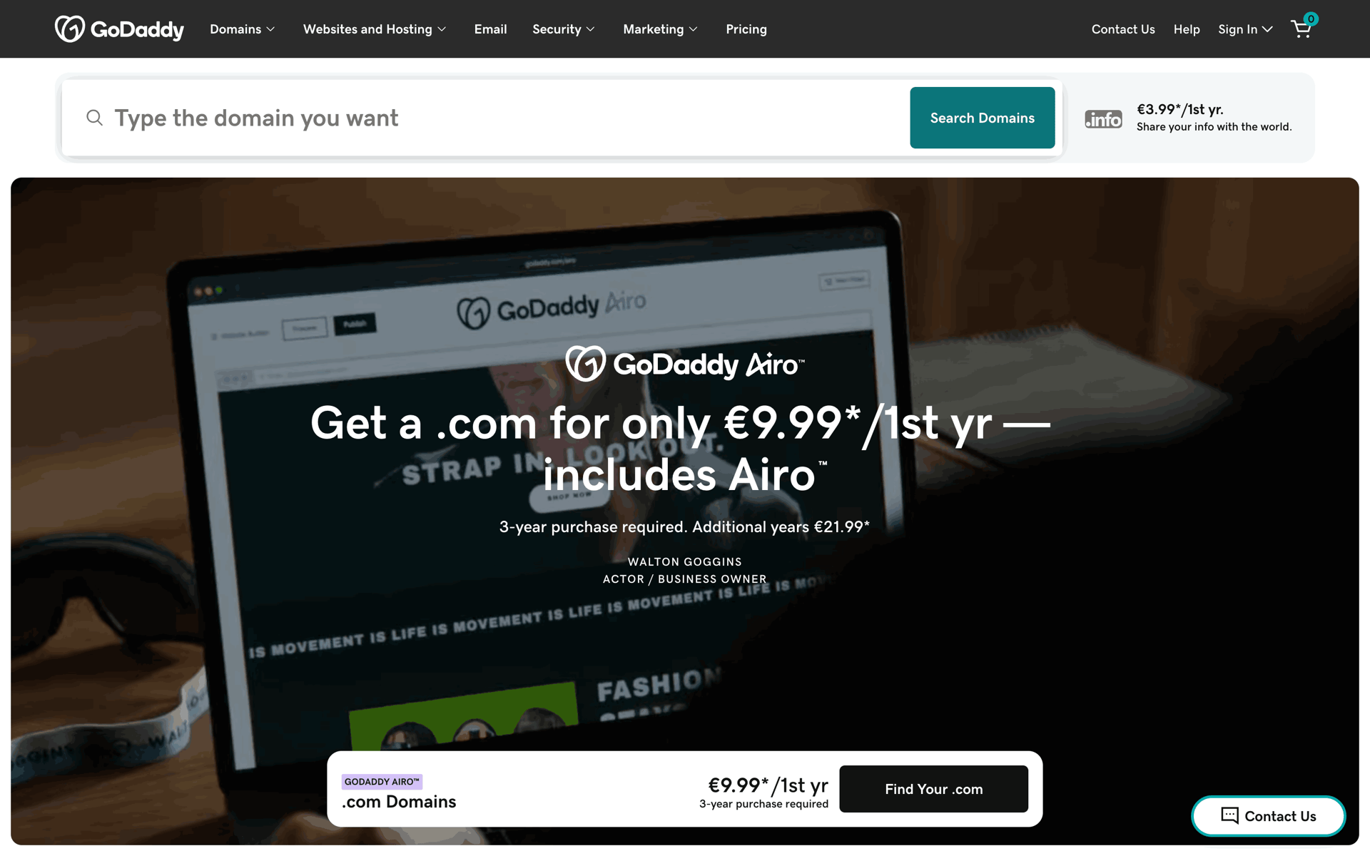 GoDaddy Web Developer Tools interface screenshot 1
