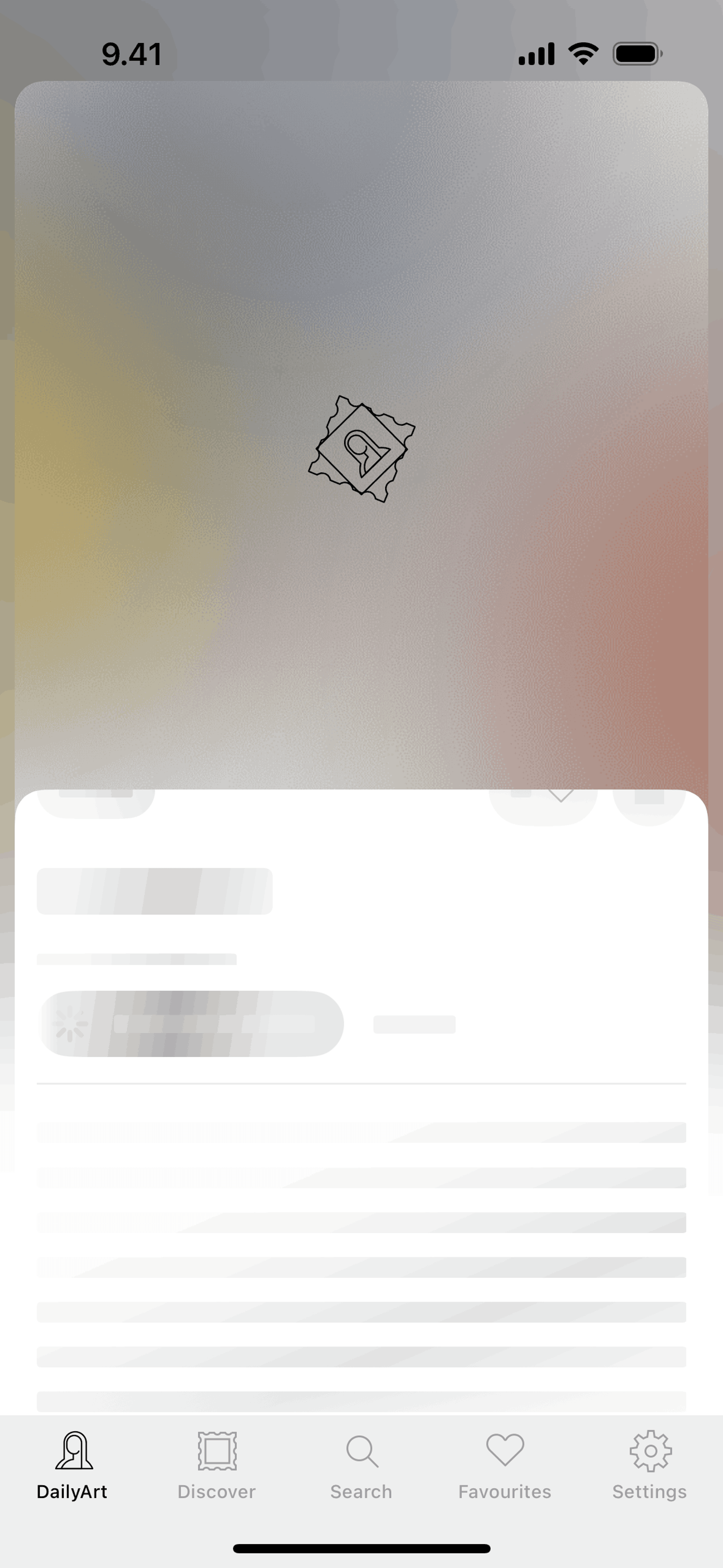 DailyArt iOS Education interface screenshot 9