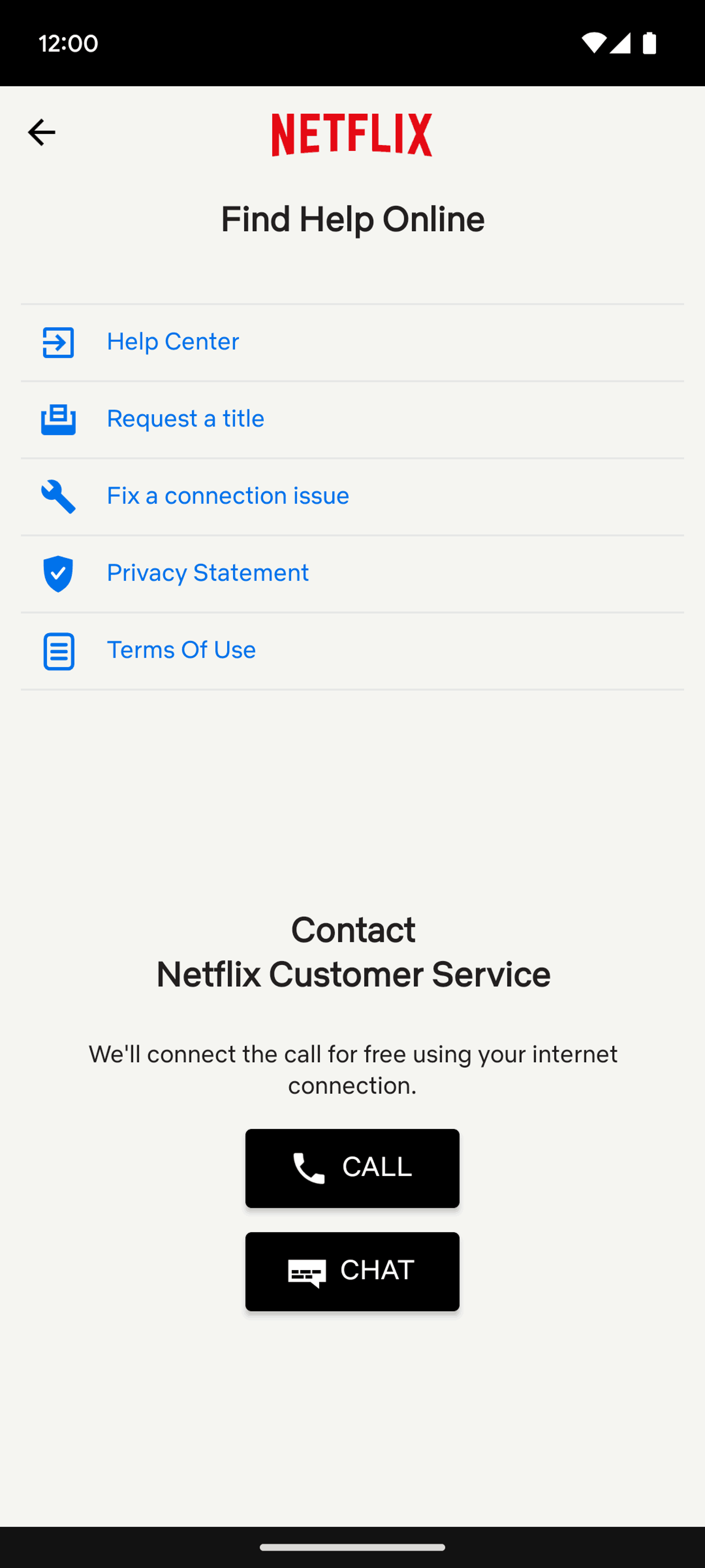 Netflix Android Entertainment interface screenshot 7