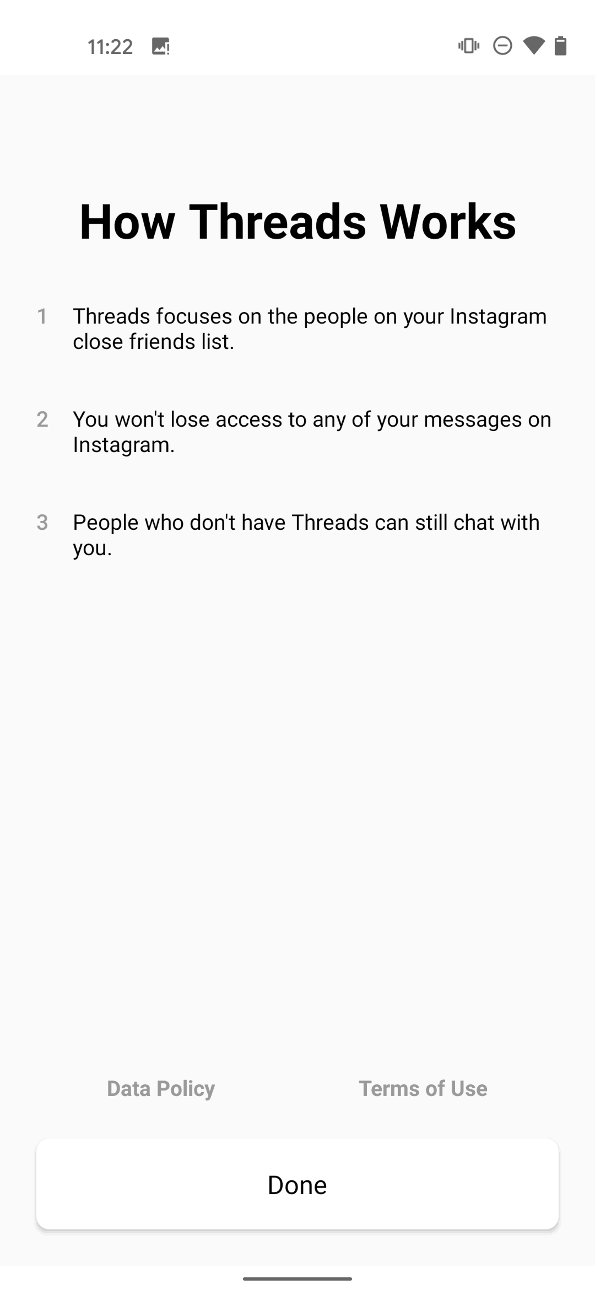 Threads Android Social Networking interface screenshot 2