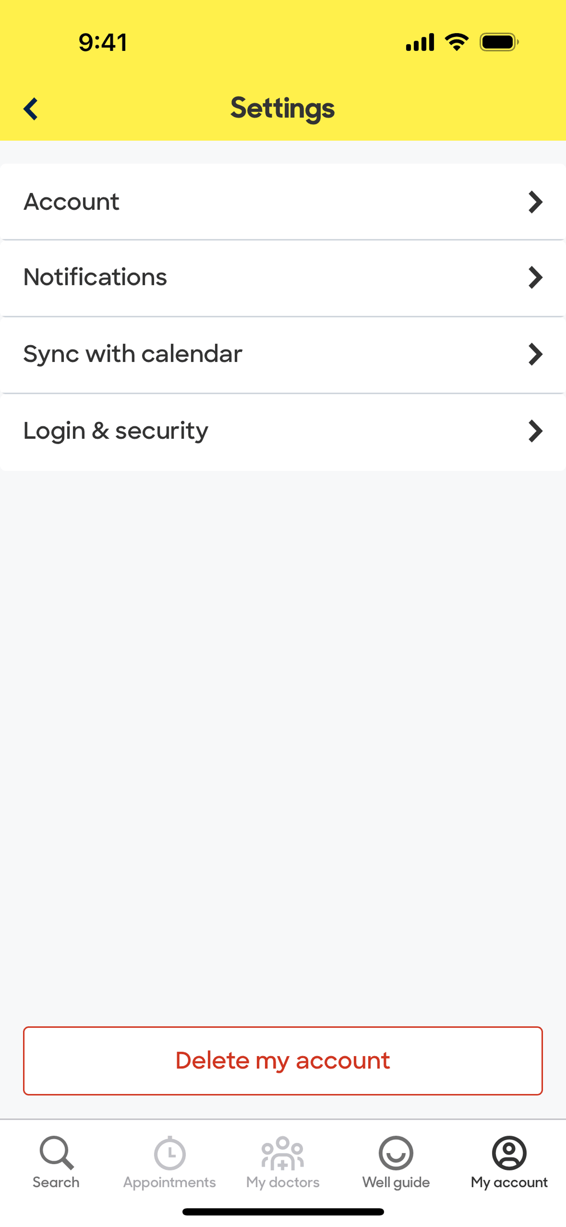 Zocdoc iOS Medical interface screenshot 12