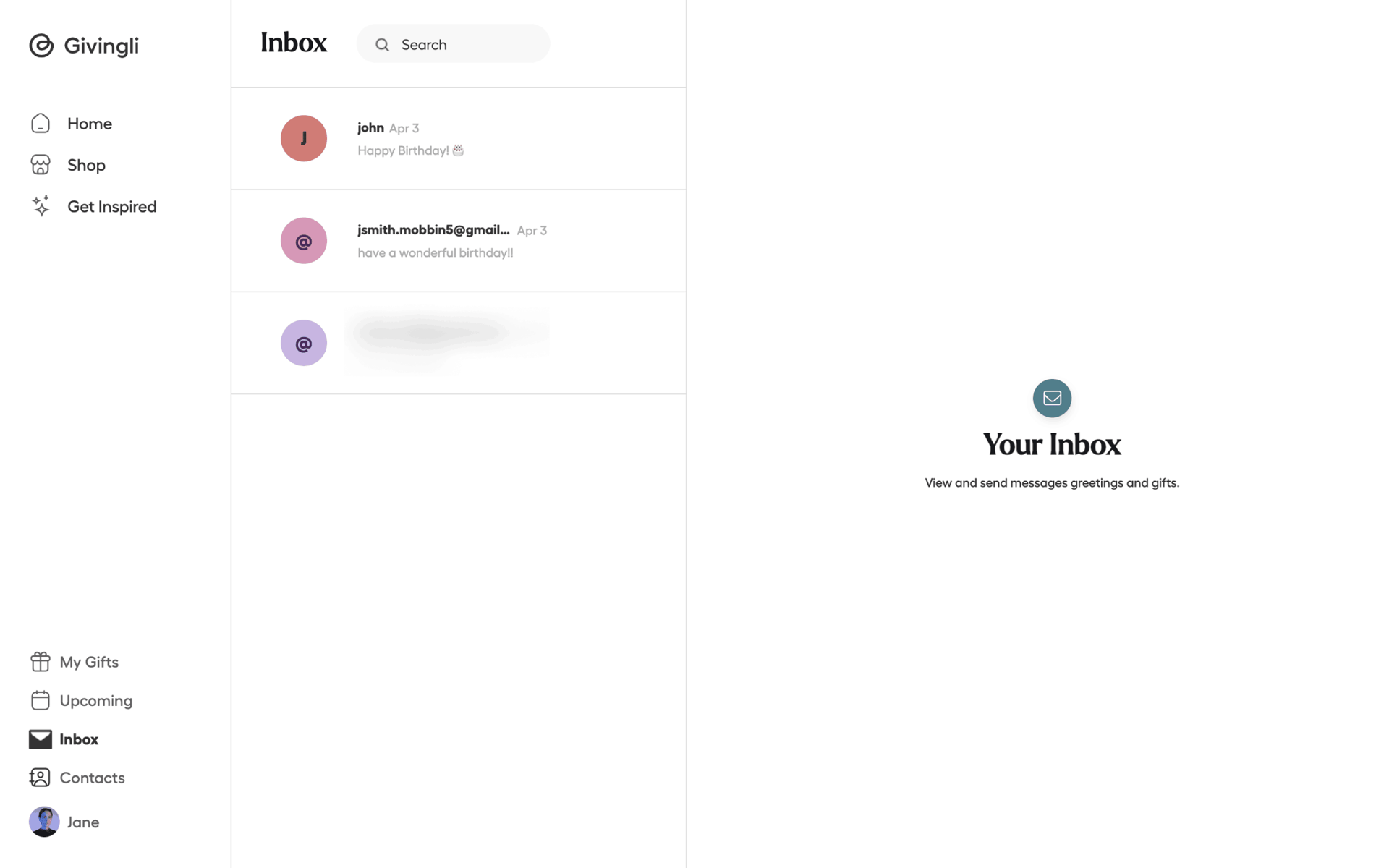 Givingli Web Lifestyle interface screenshot 17