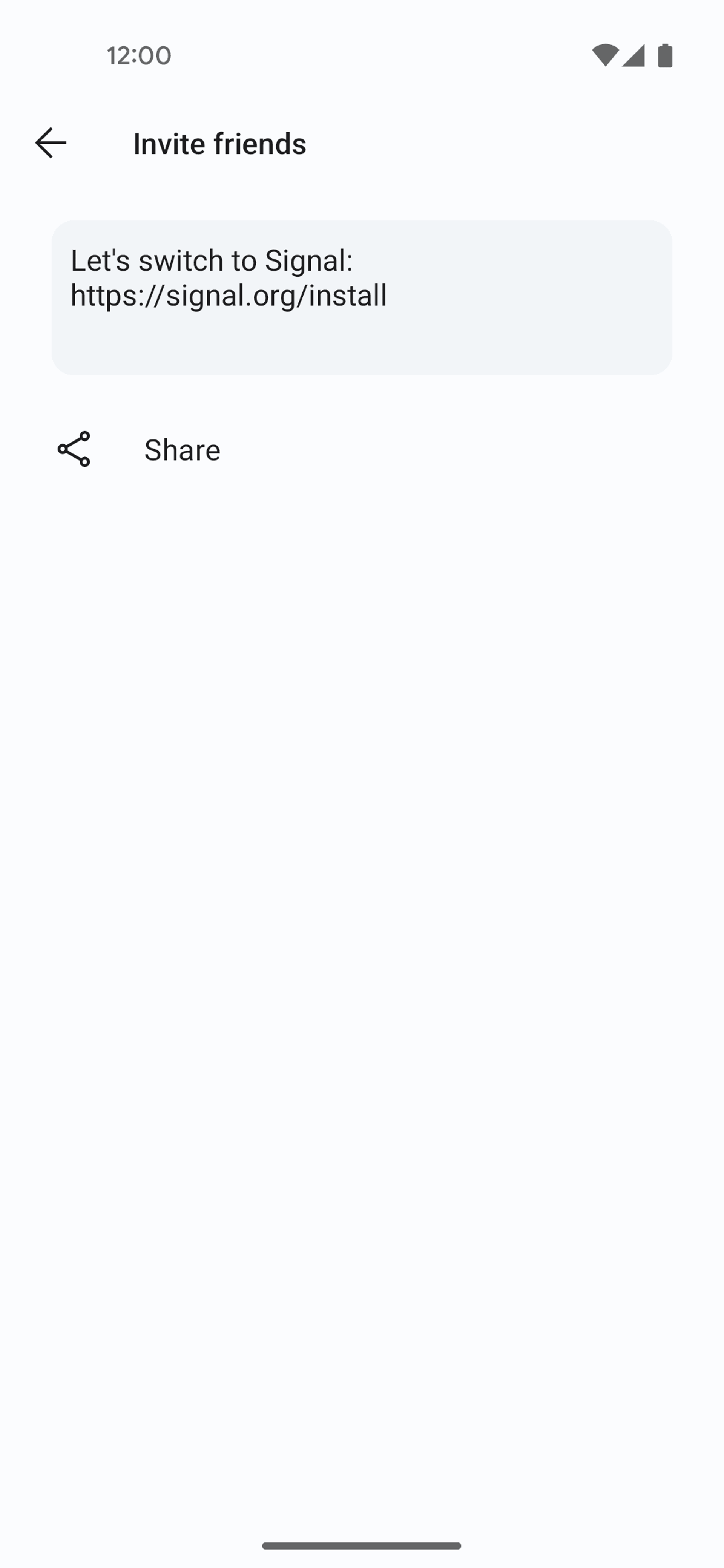Signal Android Social Networking interface screenshot 21