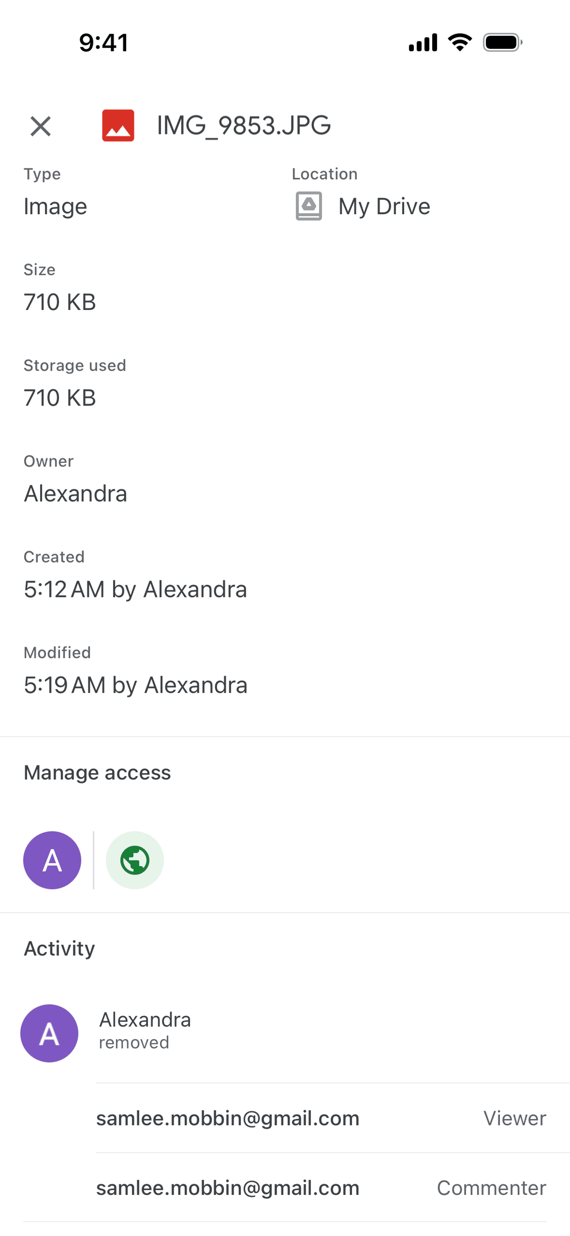 Google Drive iOS Productivity interface screenshot 12