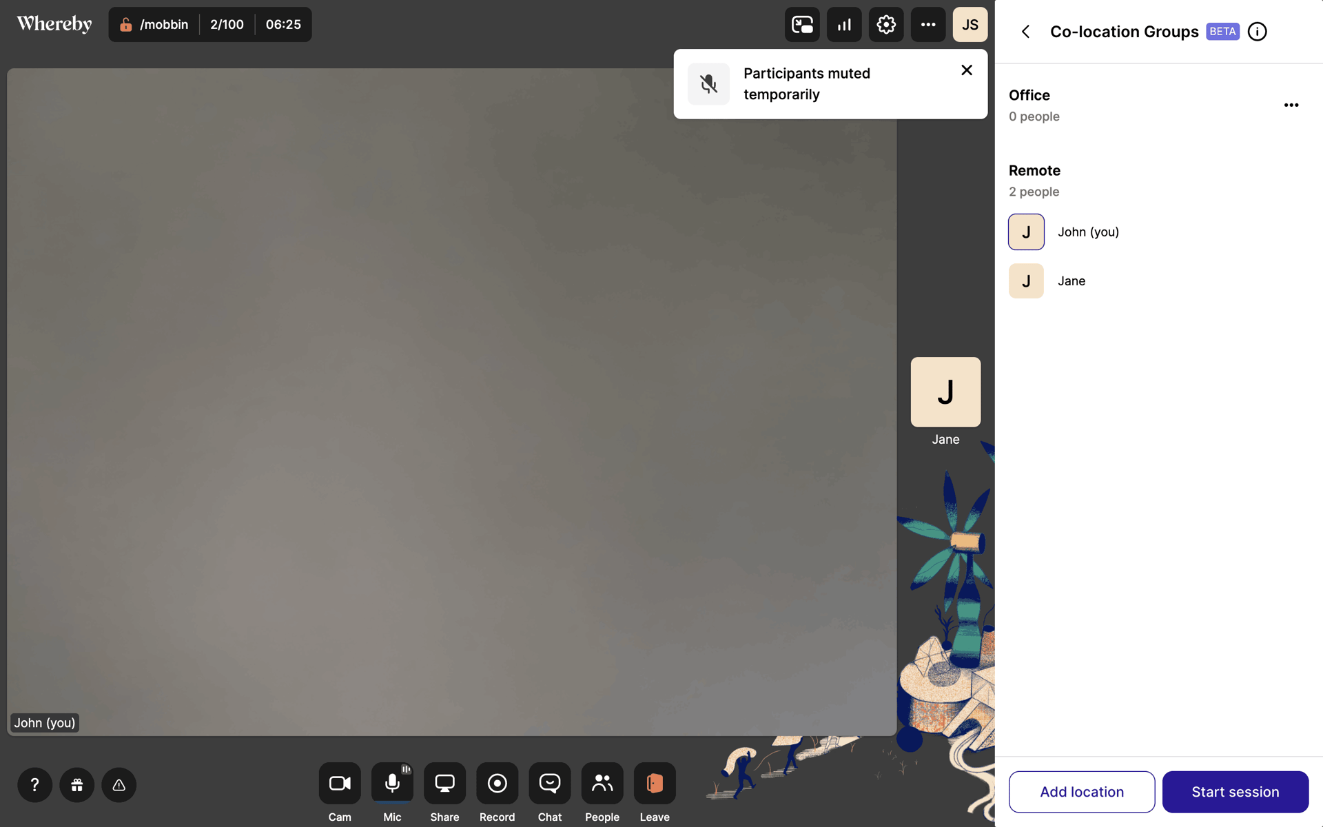Whereby Web Business interface screenshot 8