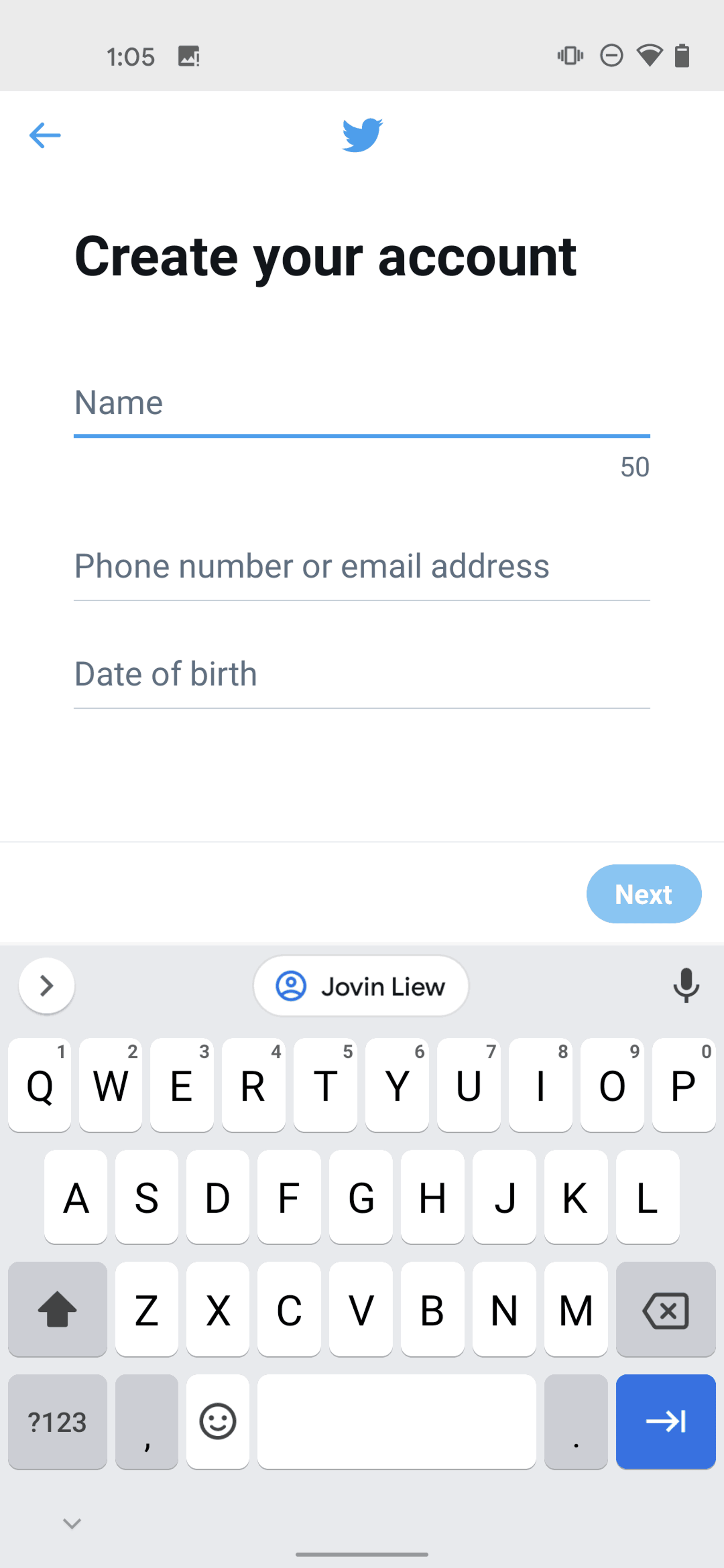 Twitter Android Social Networking interface screenshot 4