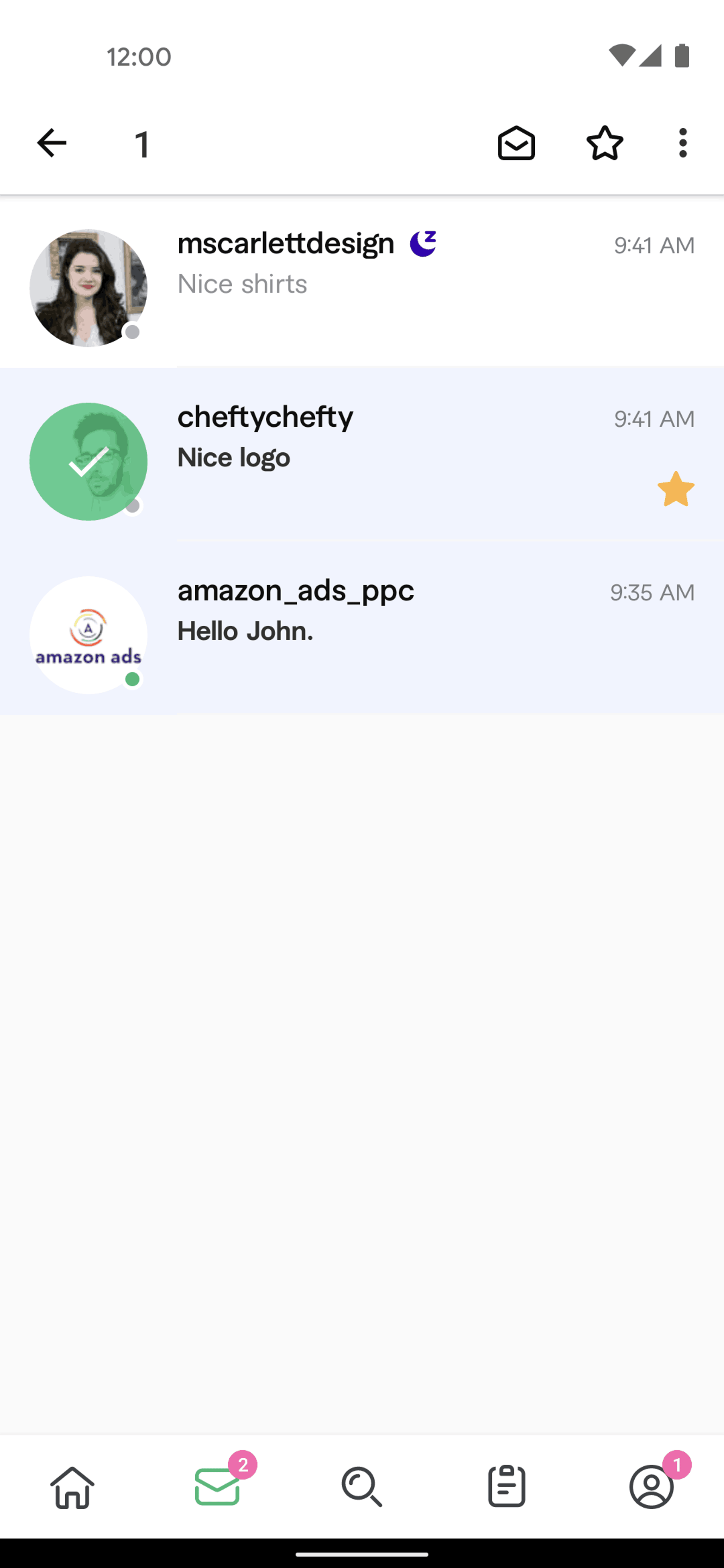 Fiverr Android Business interface screenshot 7