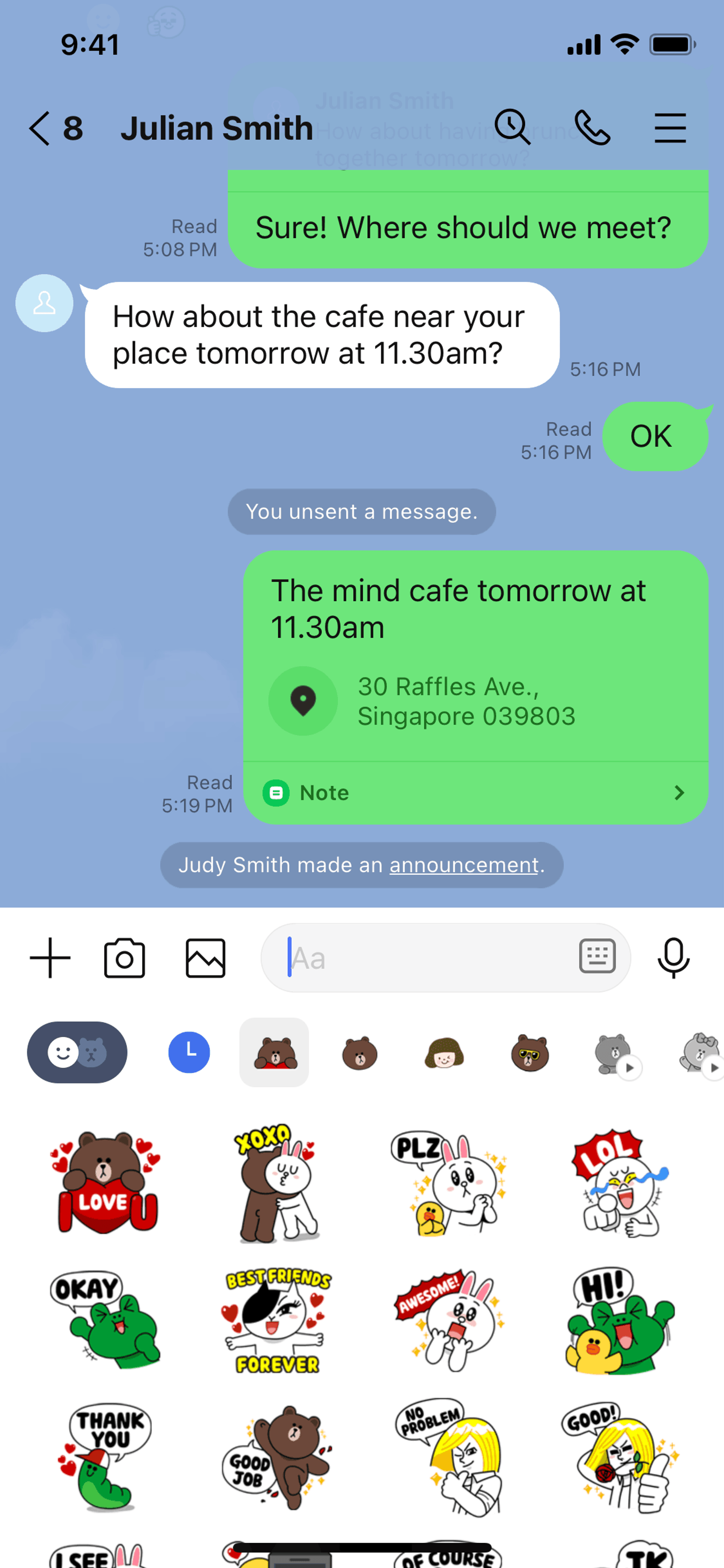 LINE iOS Social Networking interface screenshot 18