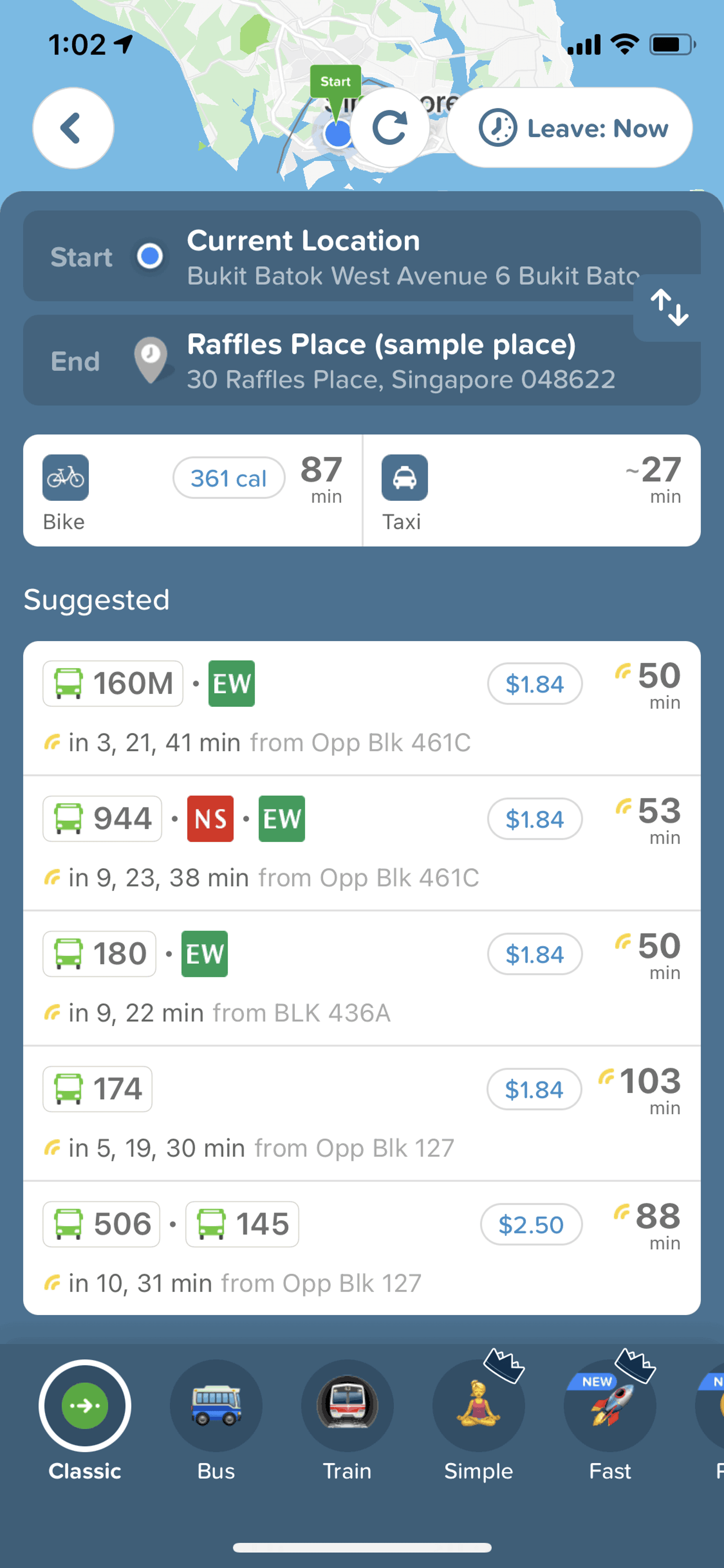 Citymapper iOS Maps & Navigation interface screenshot 13