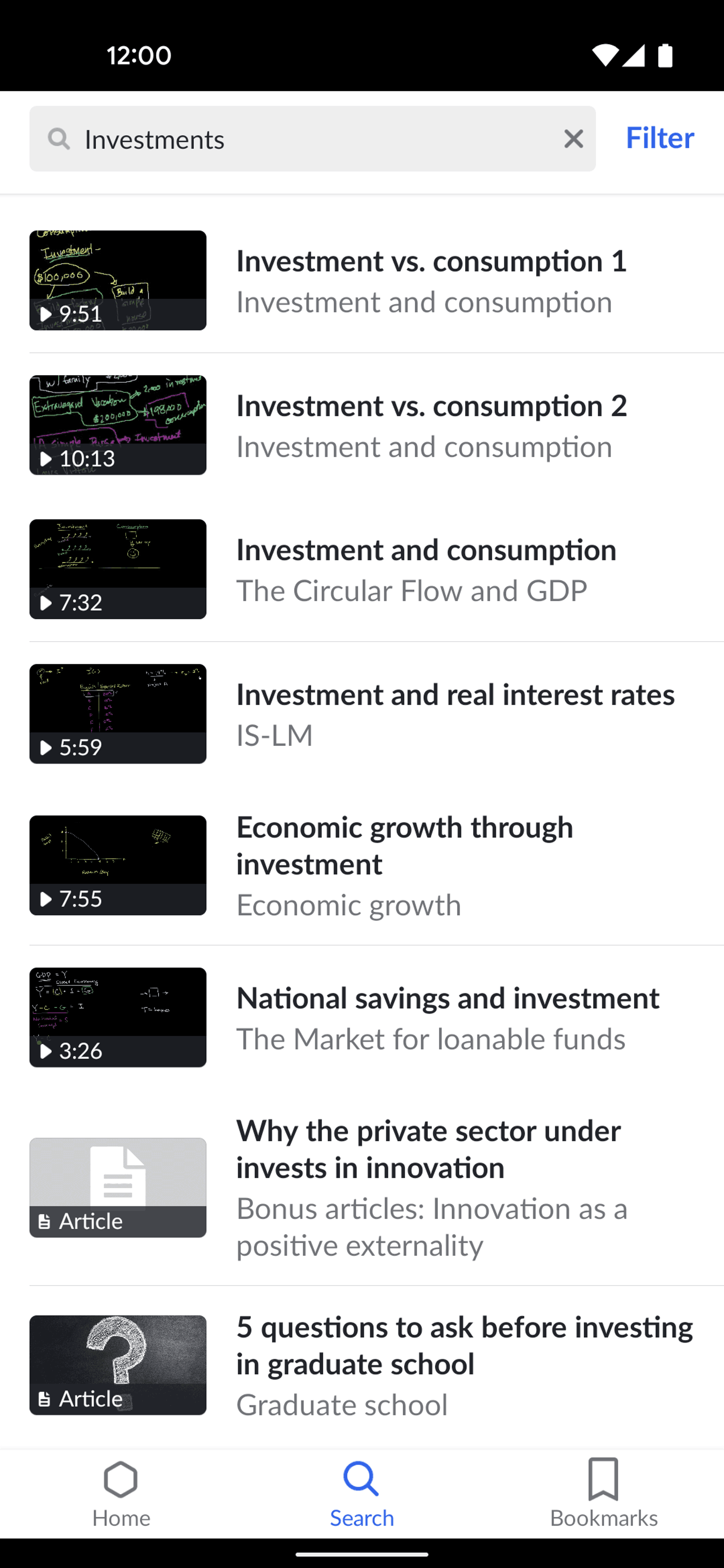 Khan Academy Android Education interface screenshot 19