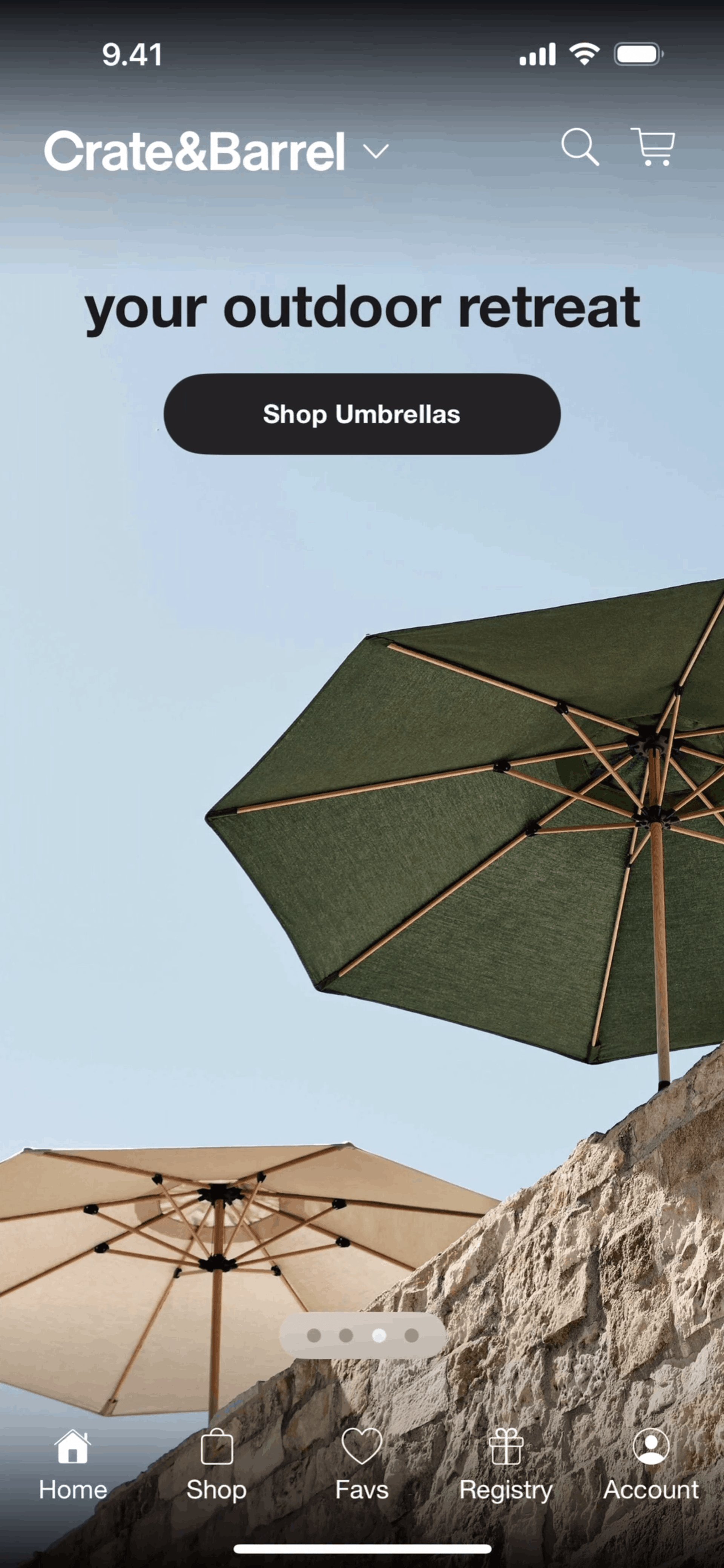Crate & Barrel iOS Shopping interface screenshot 12