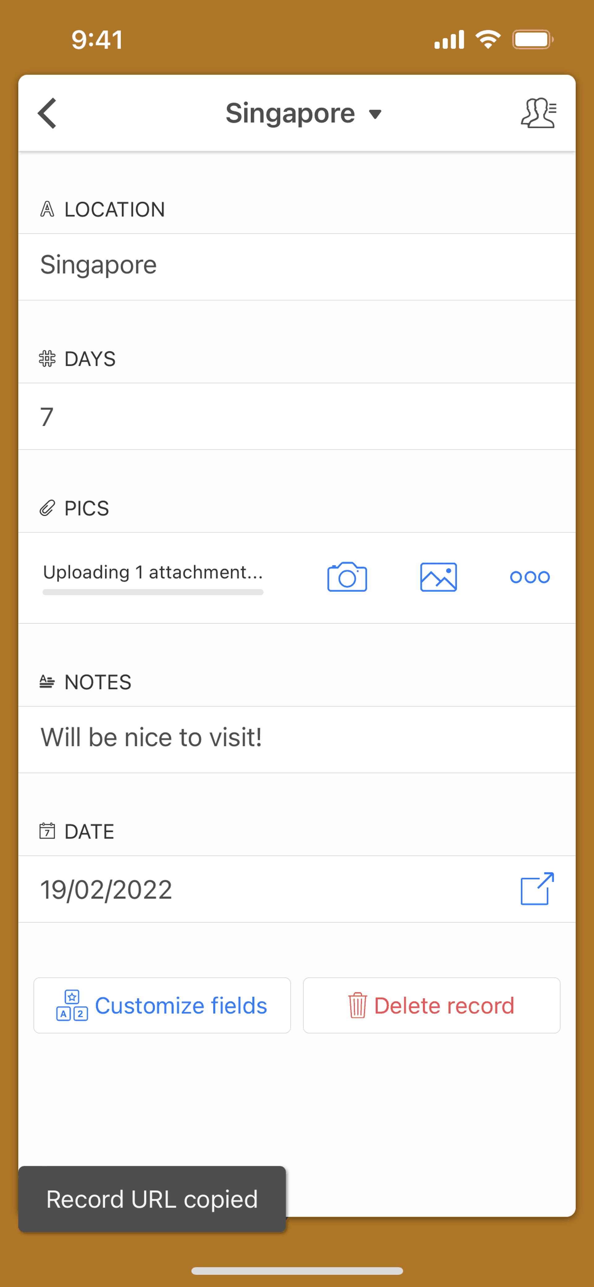 Airtable iOS Productivity interface screenshot 15