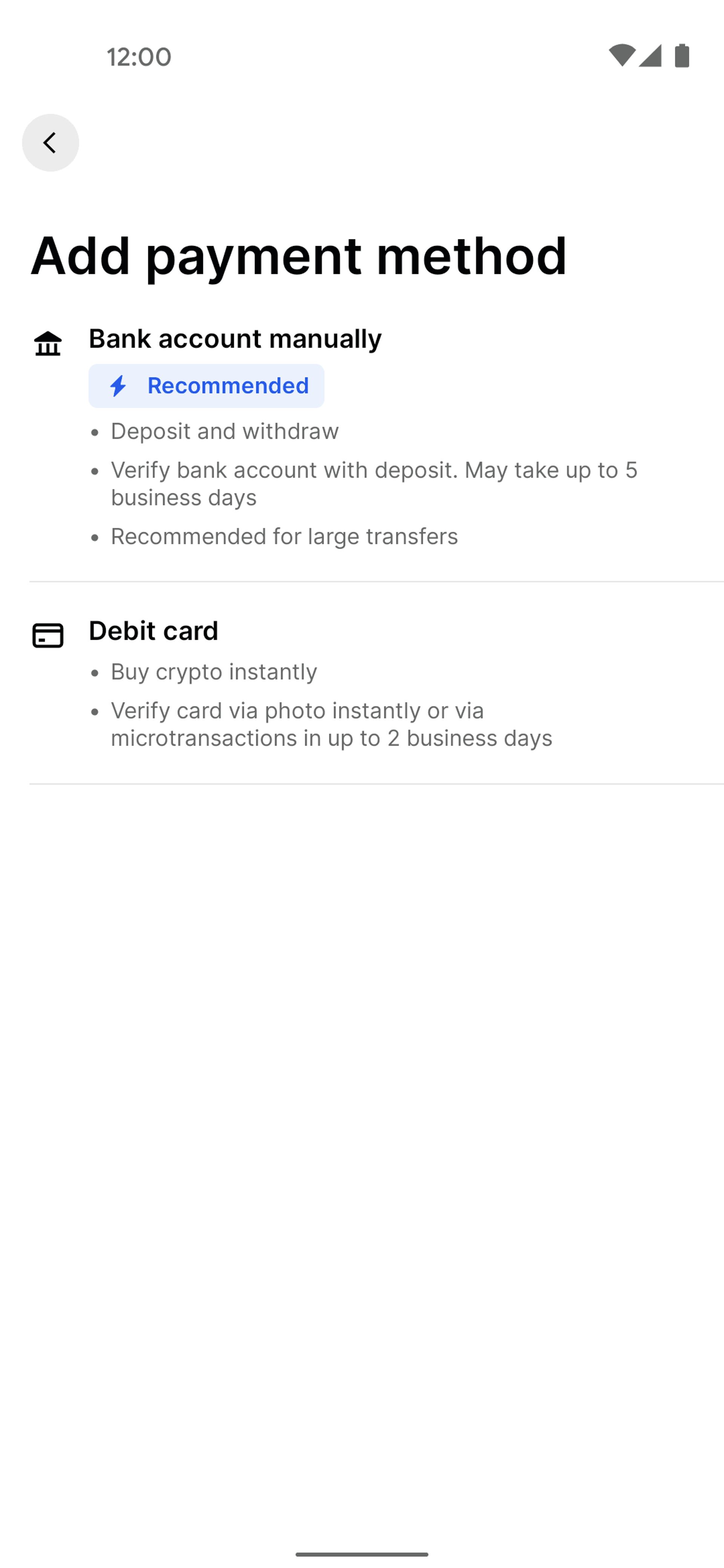Gemini Android Finance interface screenshot 12