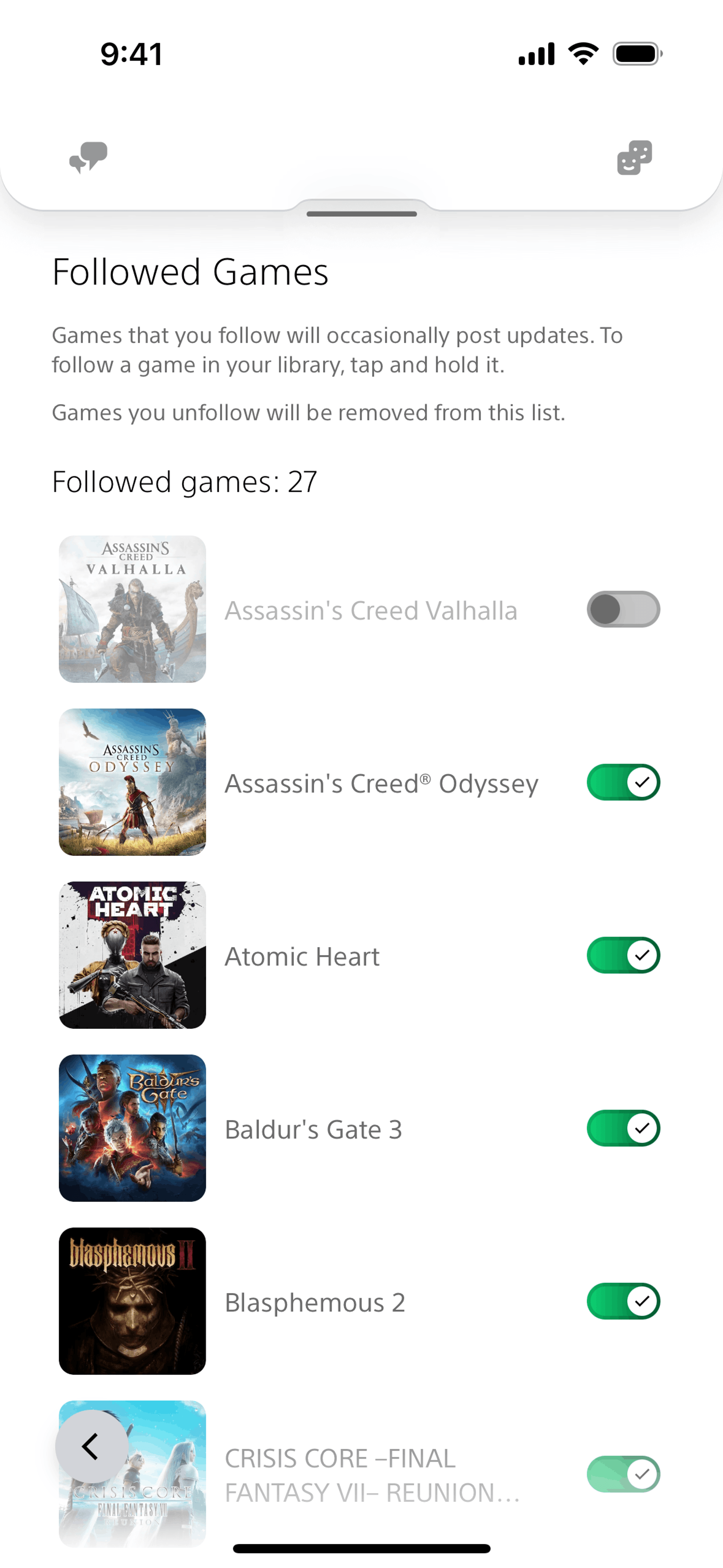 PlayStation App iOS Entertainment interface screenshot 23