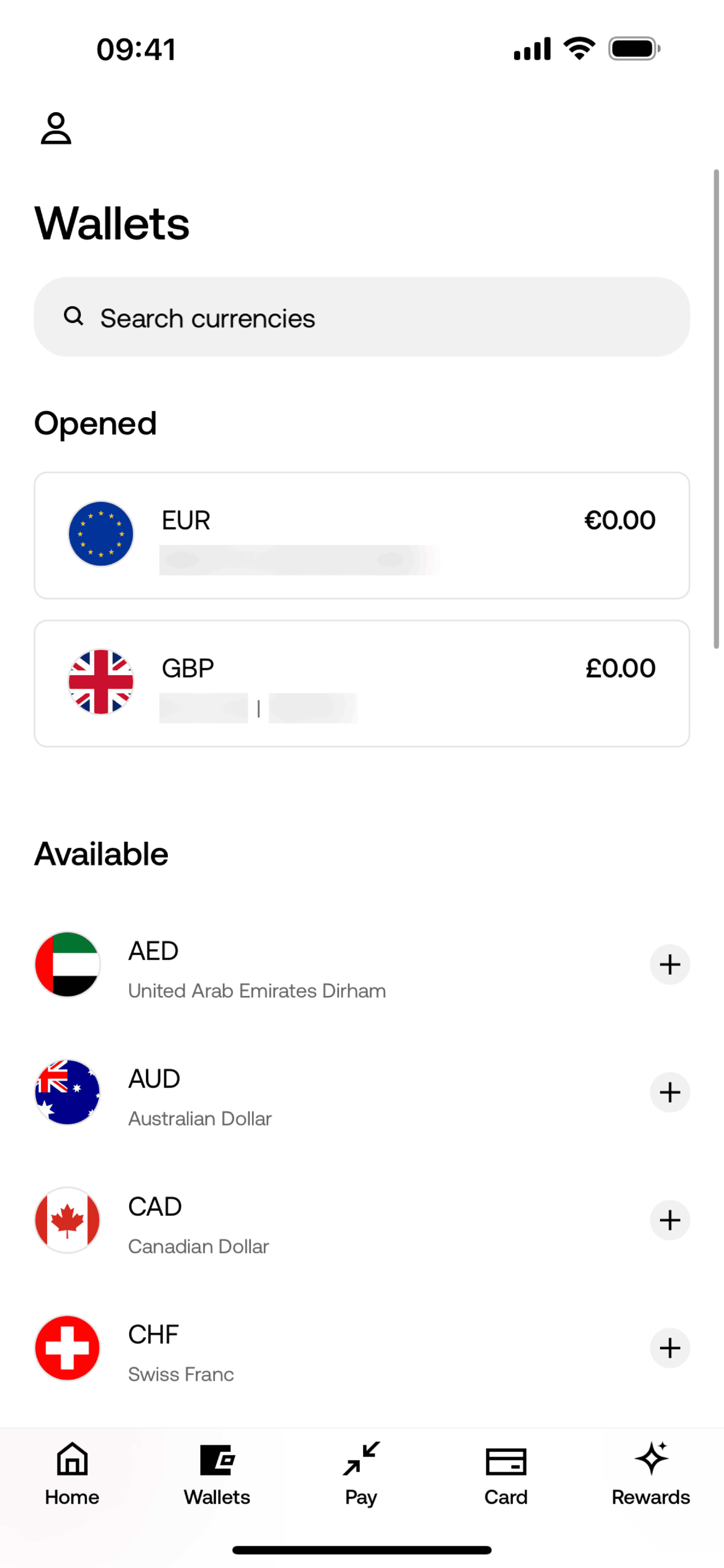 Zing iOS Finance interface screenshot 6