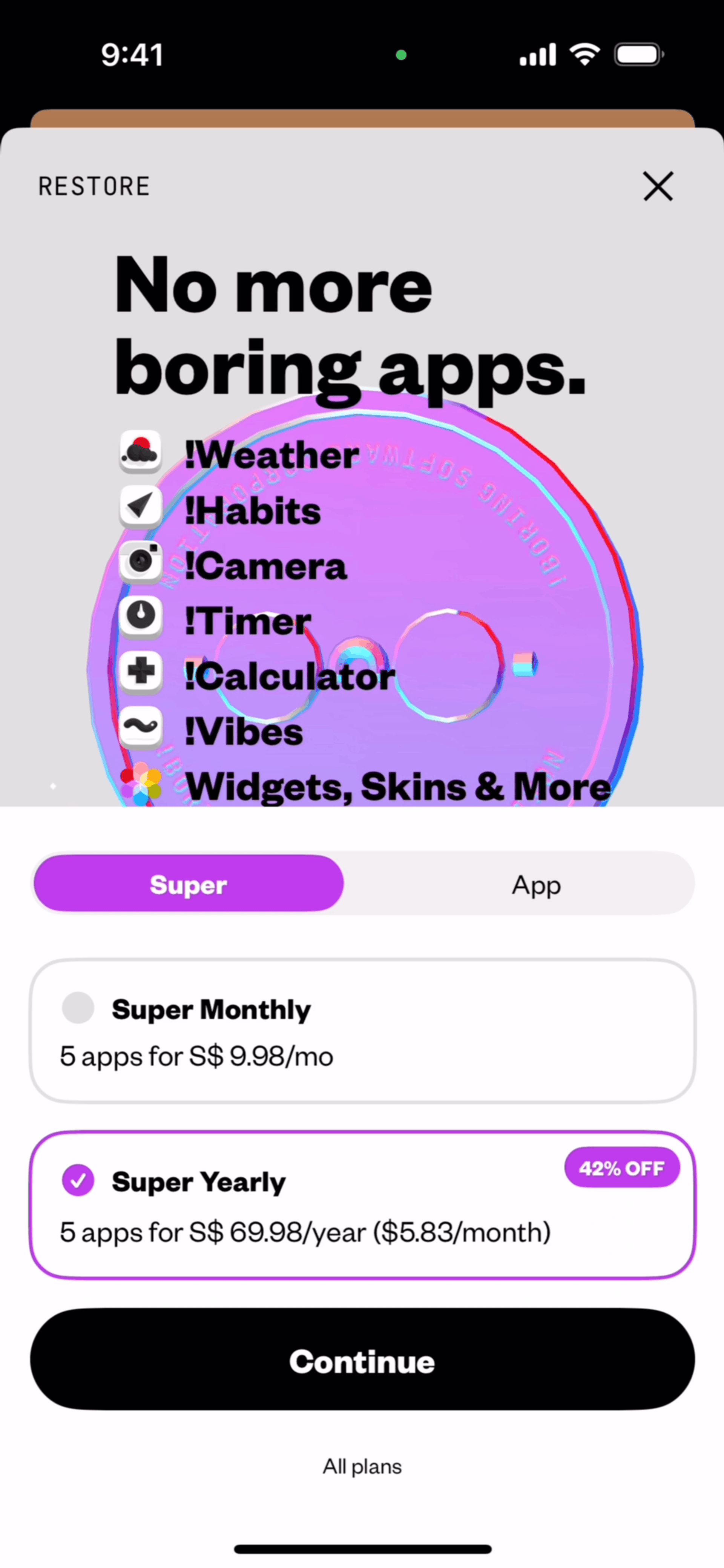 (Not Boring) Camera iOS Photo & Video interface screenshot 24