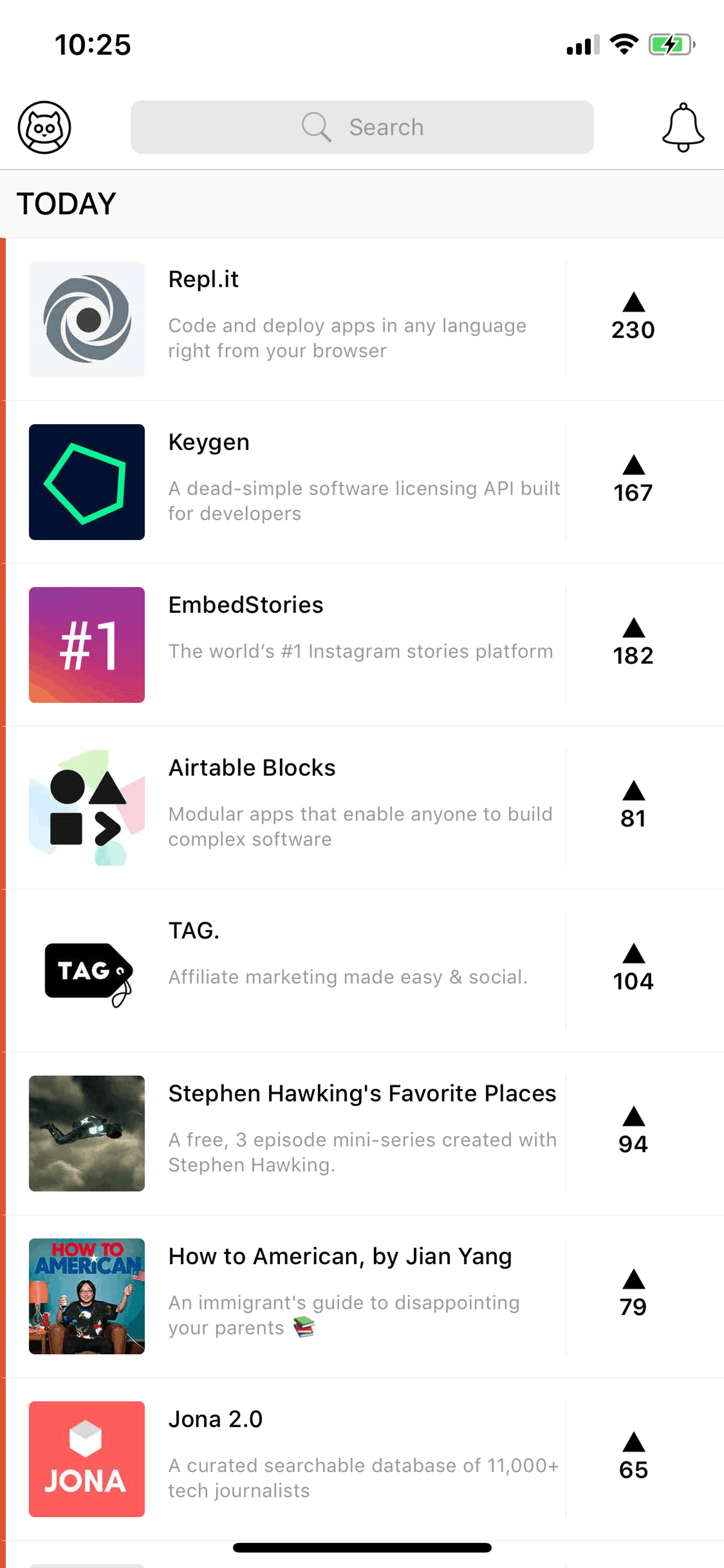 Product Hunt iOS Social Networking interface screenshot 5