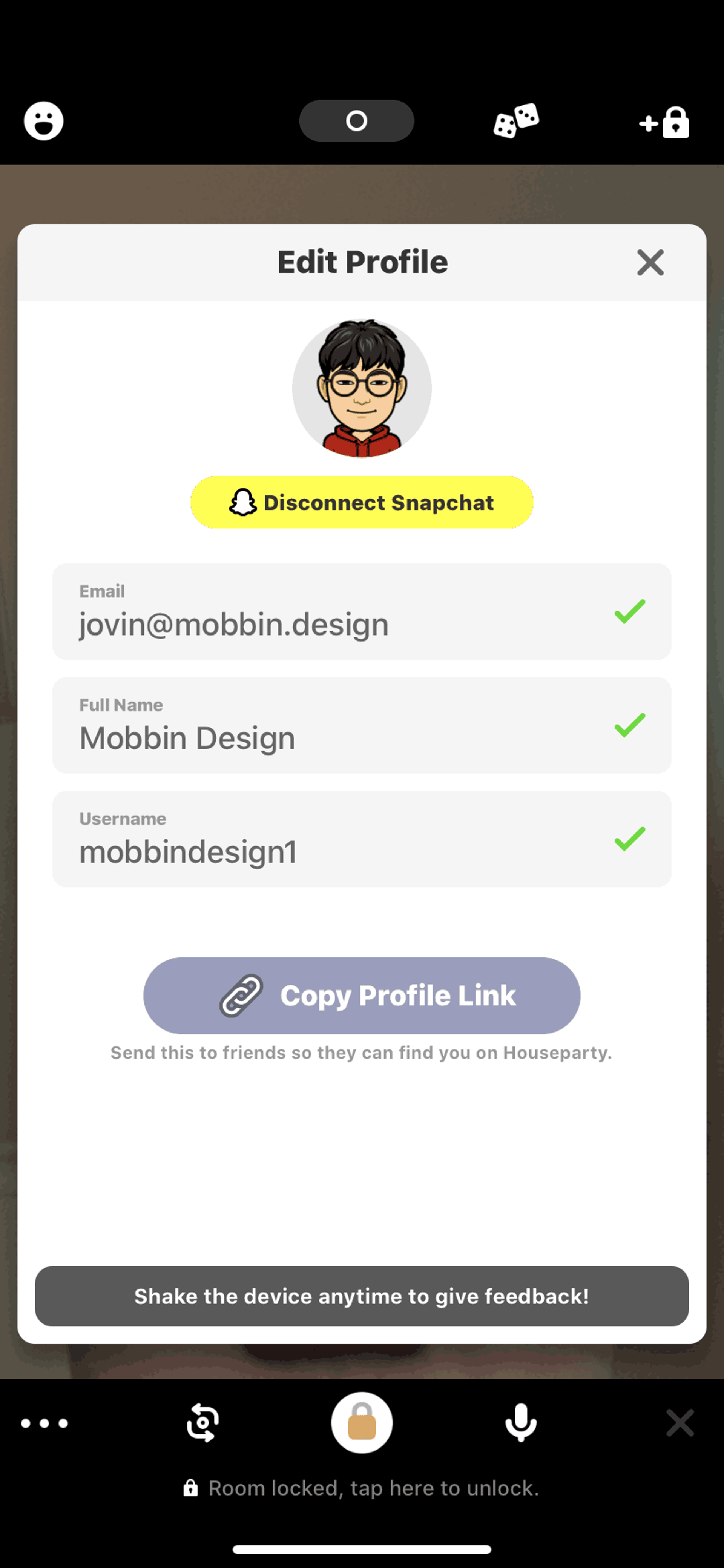 Houseparty iOS Social Networking interface screenshot 17