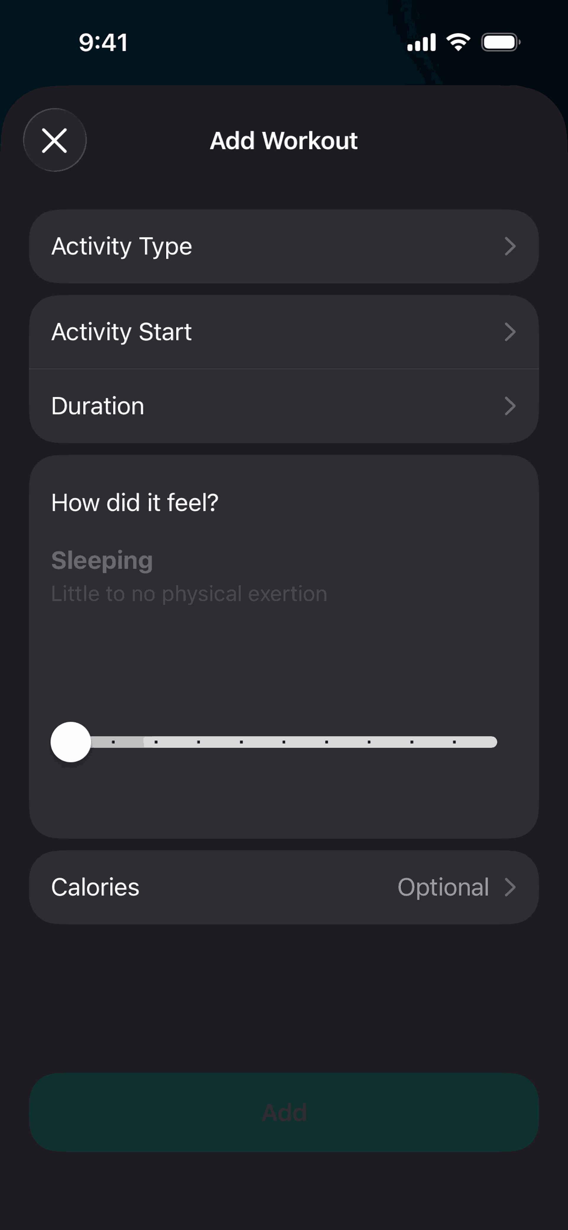 The Outsiders iOS Health & Fitness interface screenshot 2