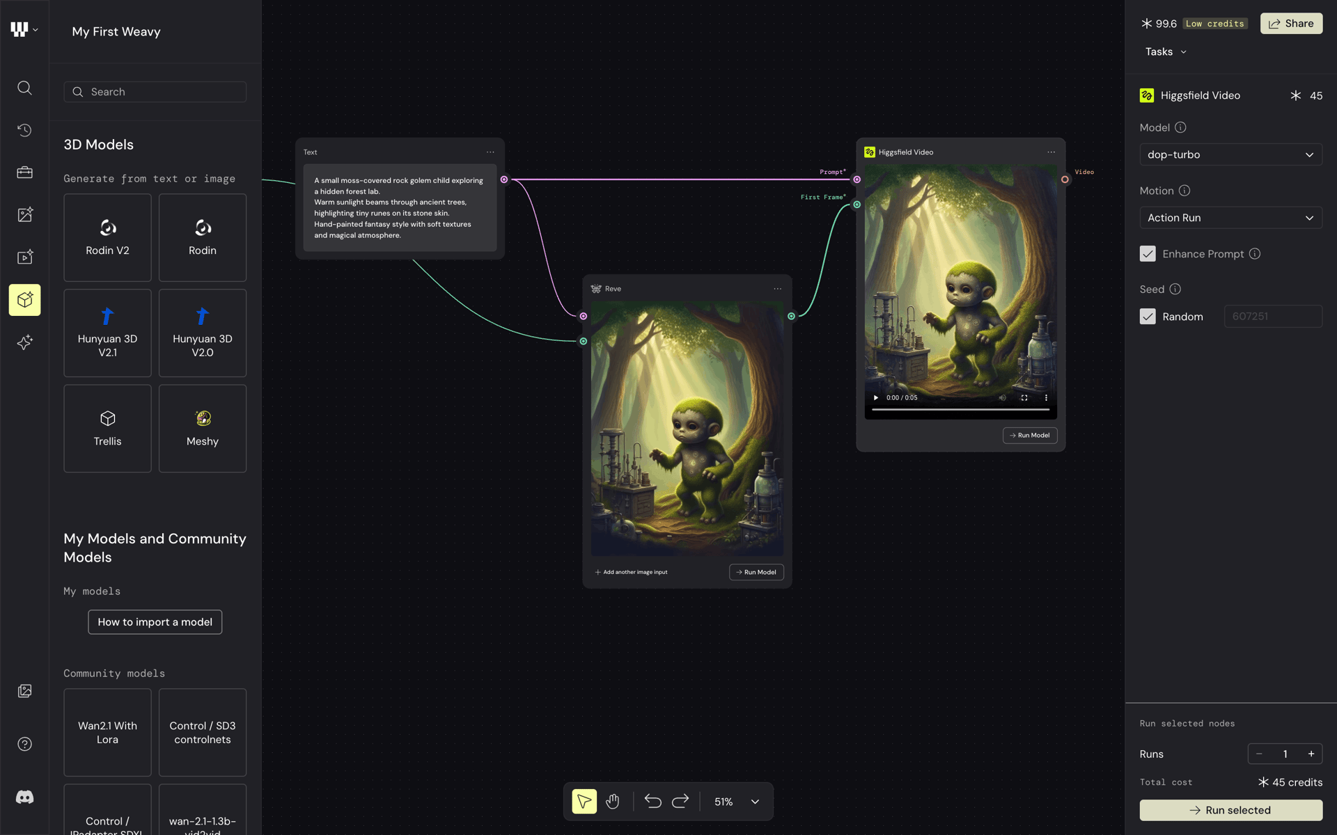 Weavy Web AI interface screenshot 23