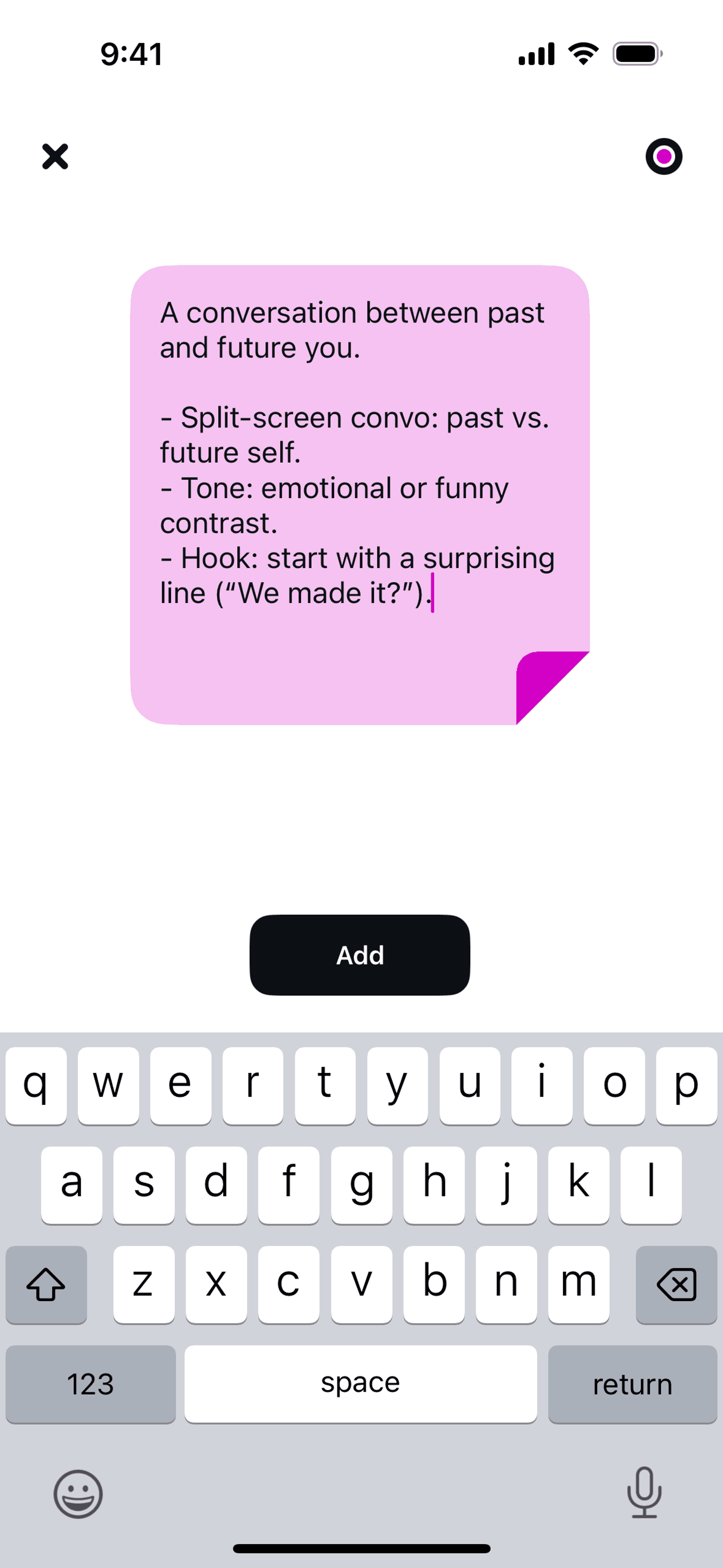 Edits iOS Photo & Video interface screenshot 10
